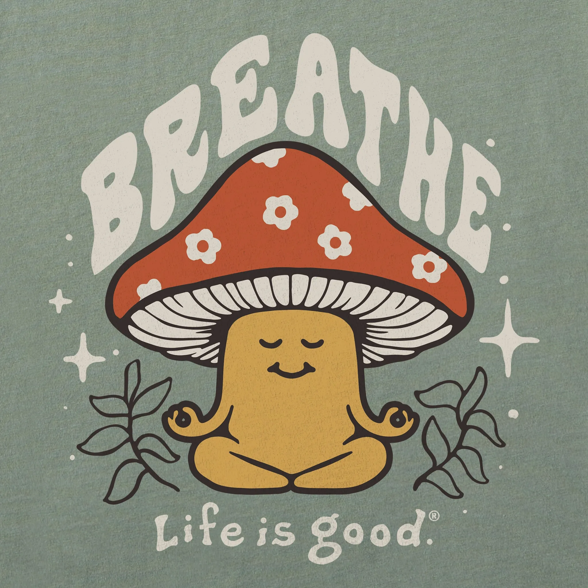 Women's Breathe Mushroom Crusher-LITE Shrunken Tee Life is Good