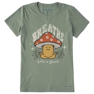 Women's Breathe Mushroom Short Sleeve Crusher Tee Life is Good