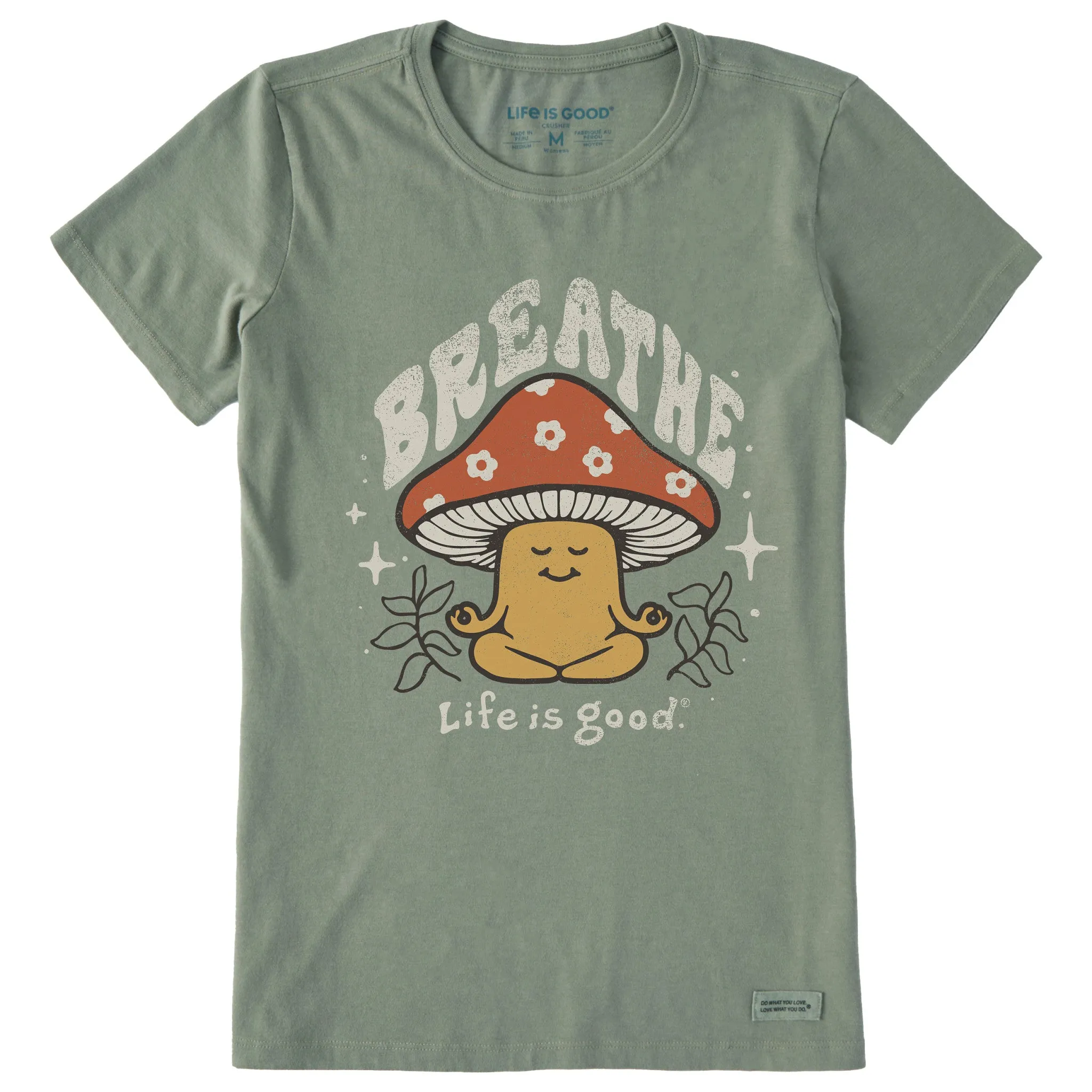Women's Breathe Mushroom Short Sleeve Crusher Tee Life is Good