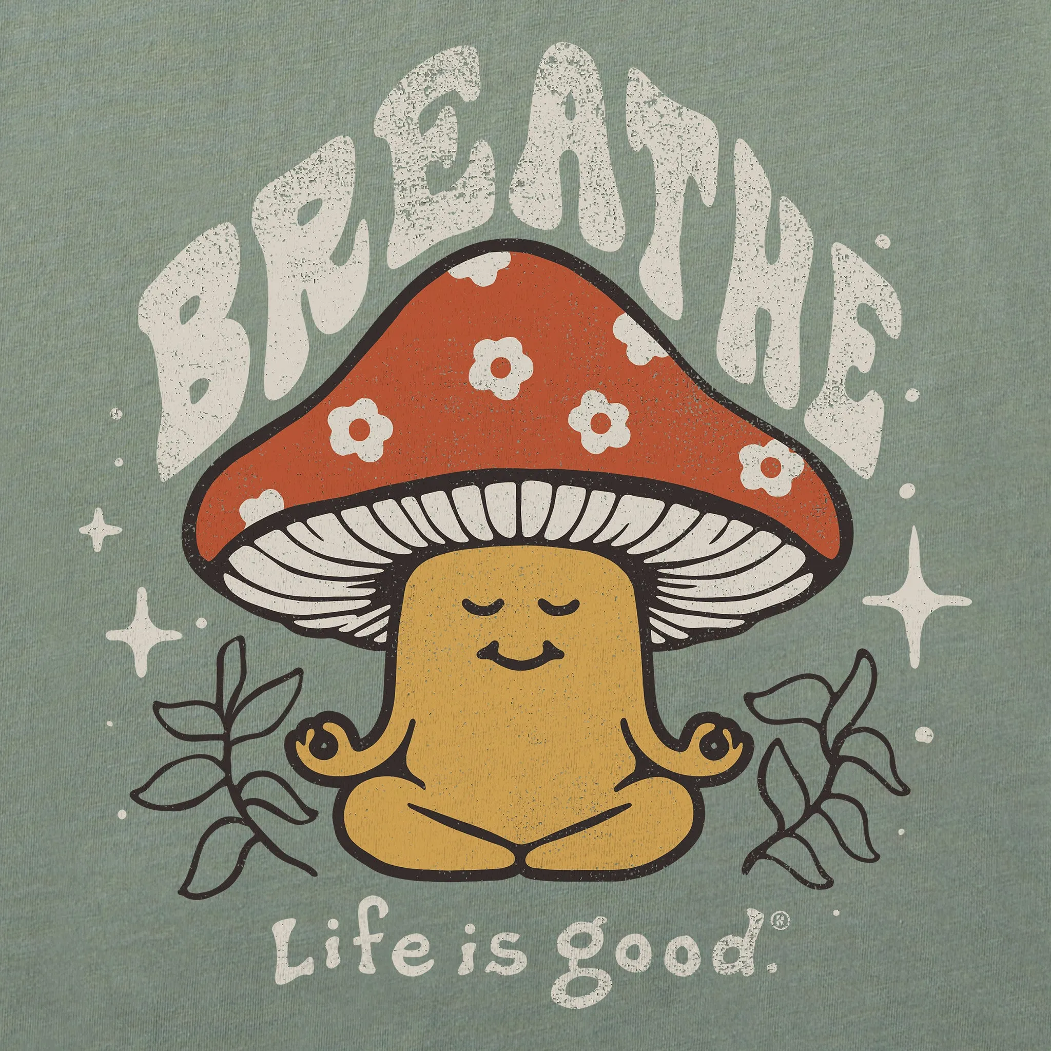 Women's Breathe Mushroom Short Sleeve Crusher Tee Life is Good