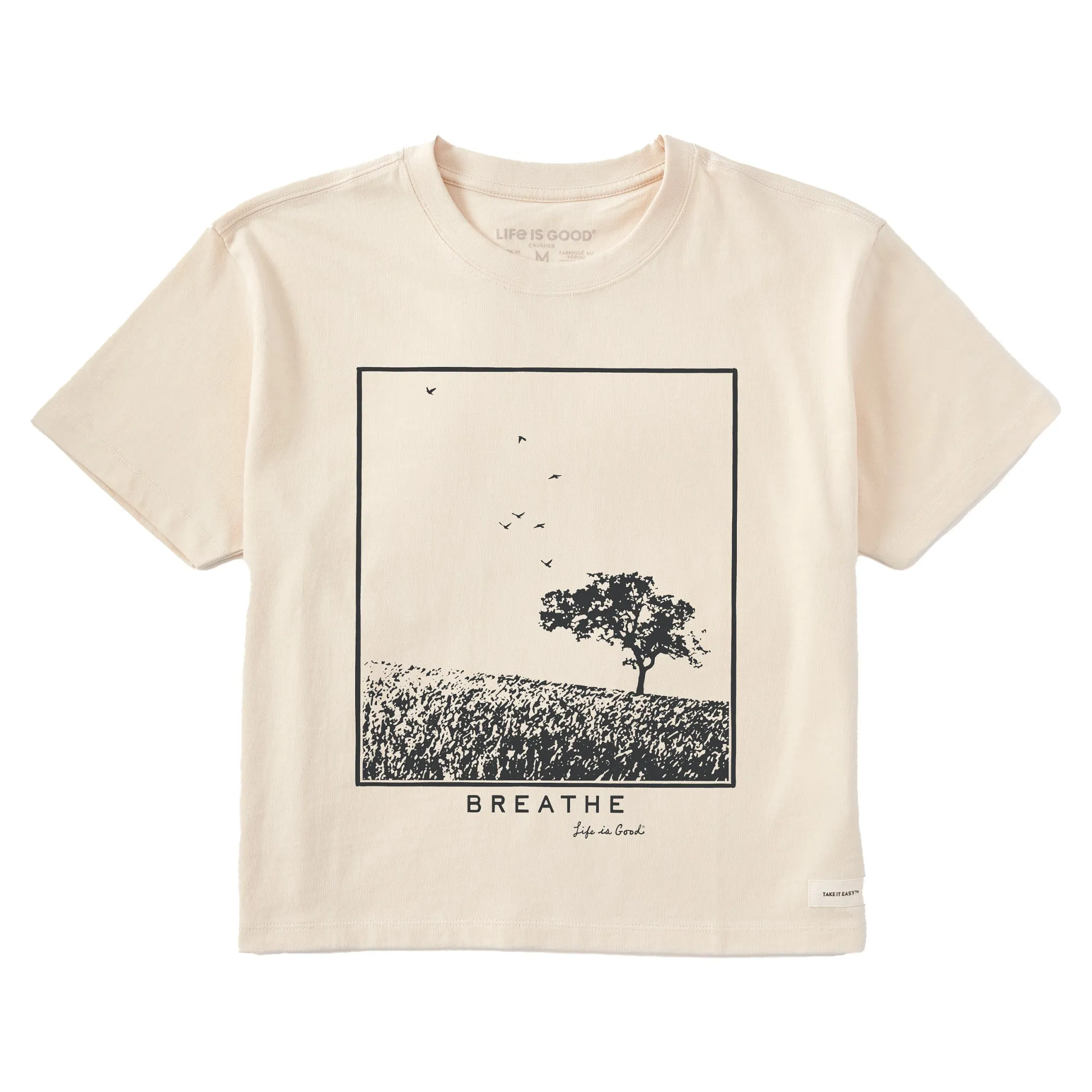 Women's Breathe Prairie Short Sleeve Crusher Boxy Tee Life is Good