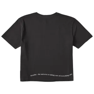 Women's Breathe Swirling Message Short Sleeve Crusher Boxy Tee Life is Good