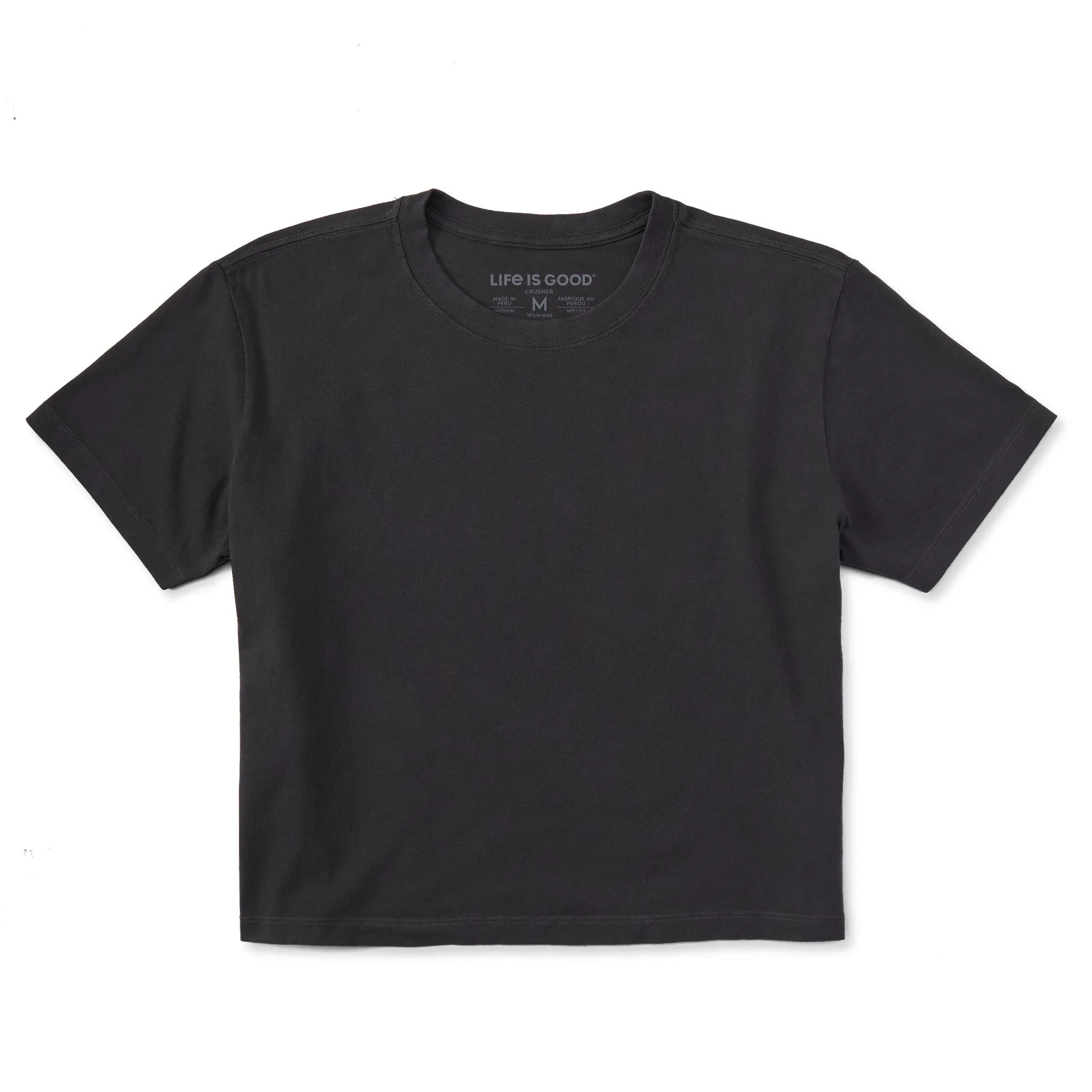 Women's Breathe Swirling Message Short Sleeve Crusher Boxy Tee Life is Good