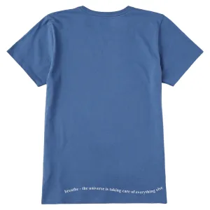 Women's Breathe Swirling Message Short Sleeve Crusher Tee Life is Good