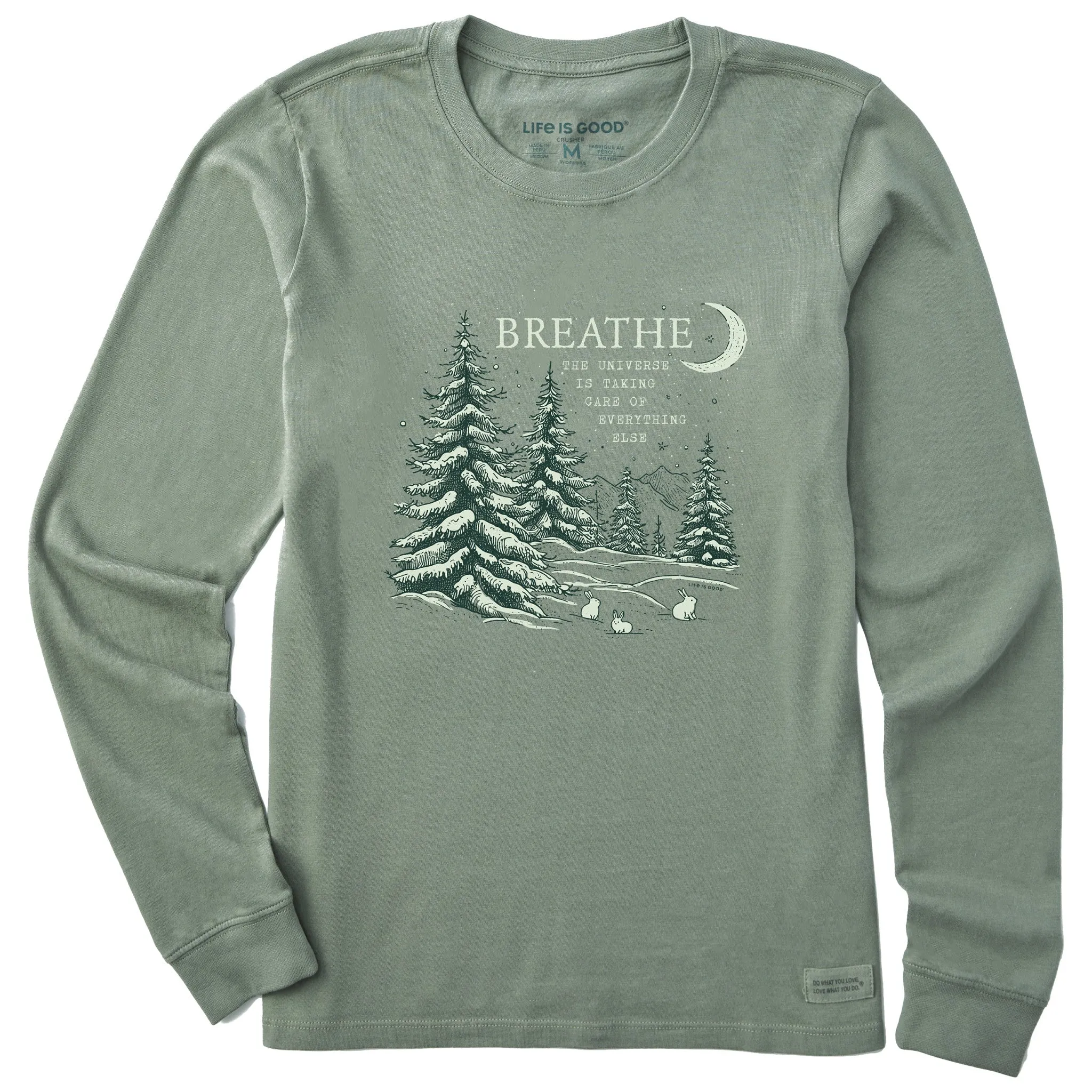 Women's Breathe Universe Pines Long Sleeve Crusher Tee Life is Good