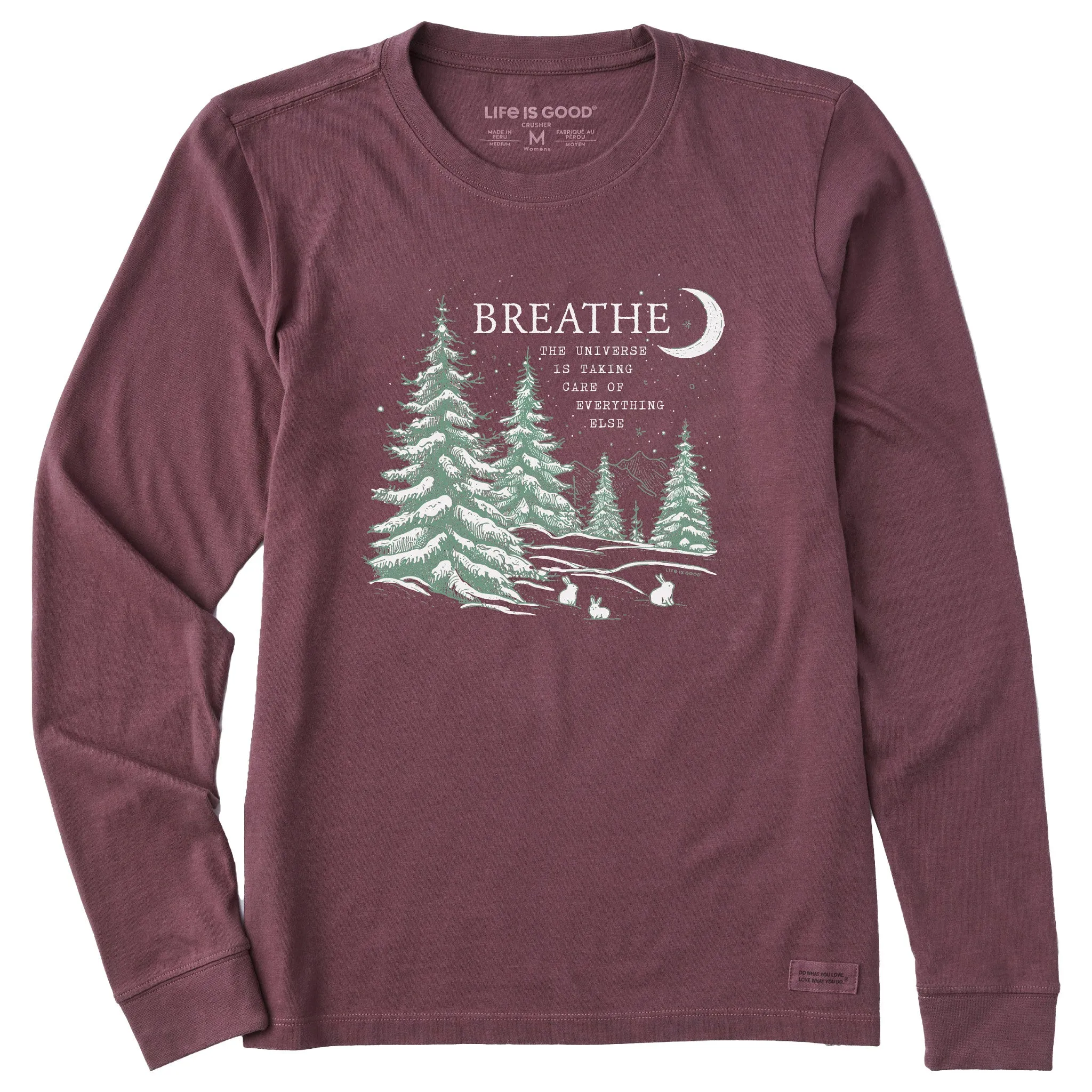 Women's Breathe Universe Pines Long Sleeve Crusher Tee Life is Good