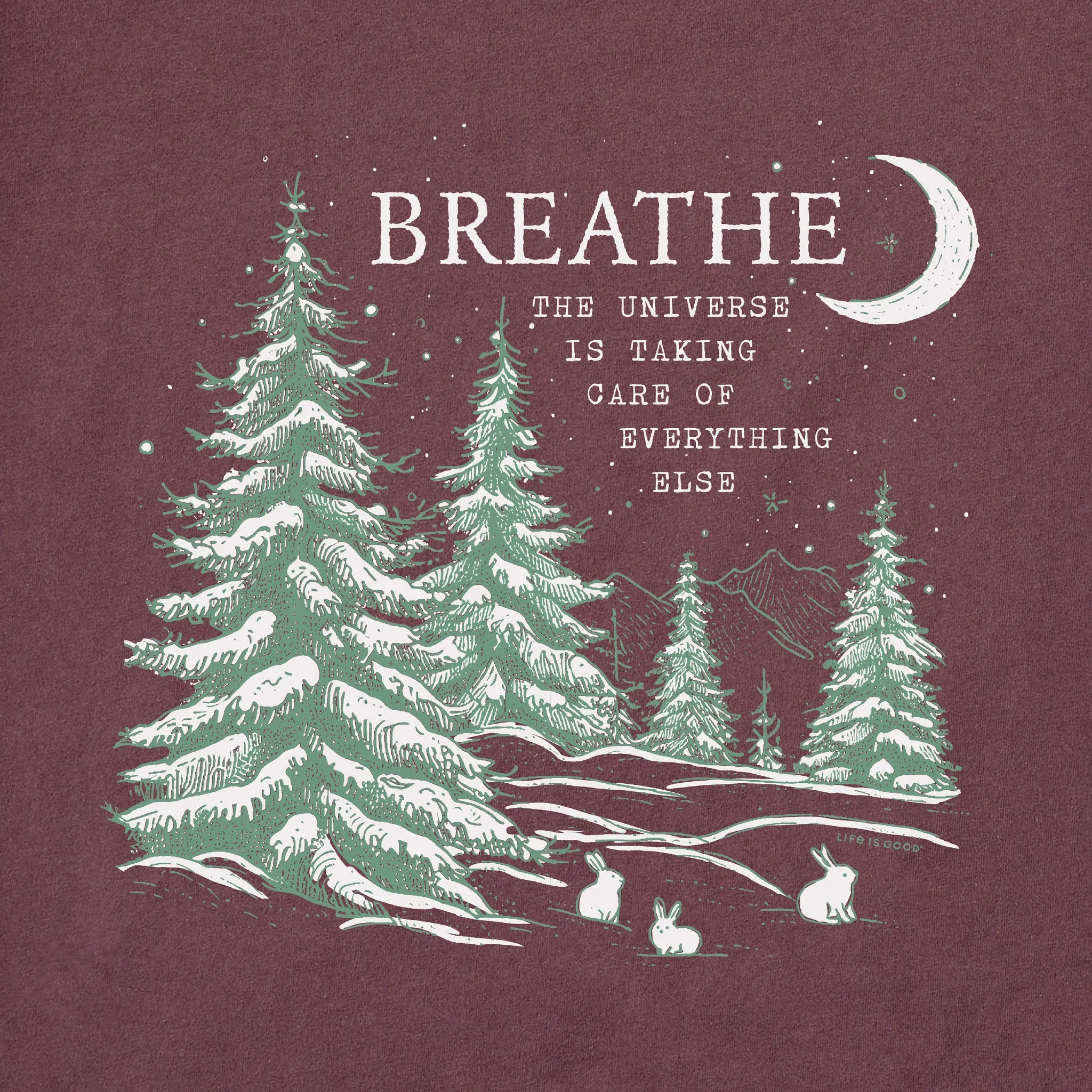 Women's Breathe Universe Pines Long Sleeve Crusher Tee Life is Good