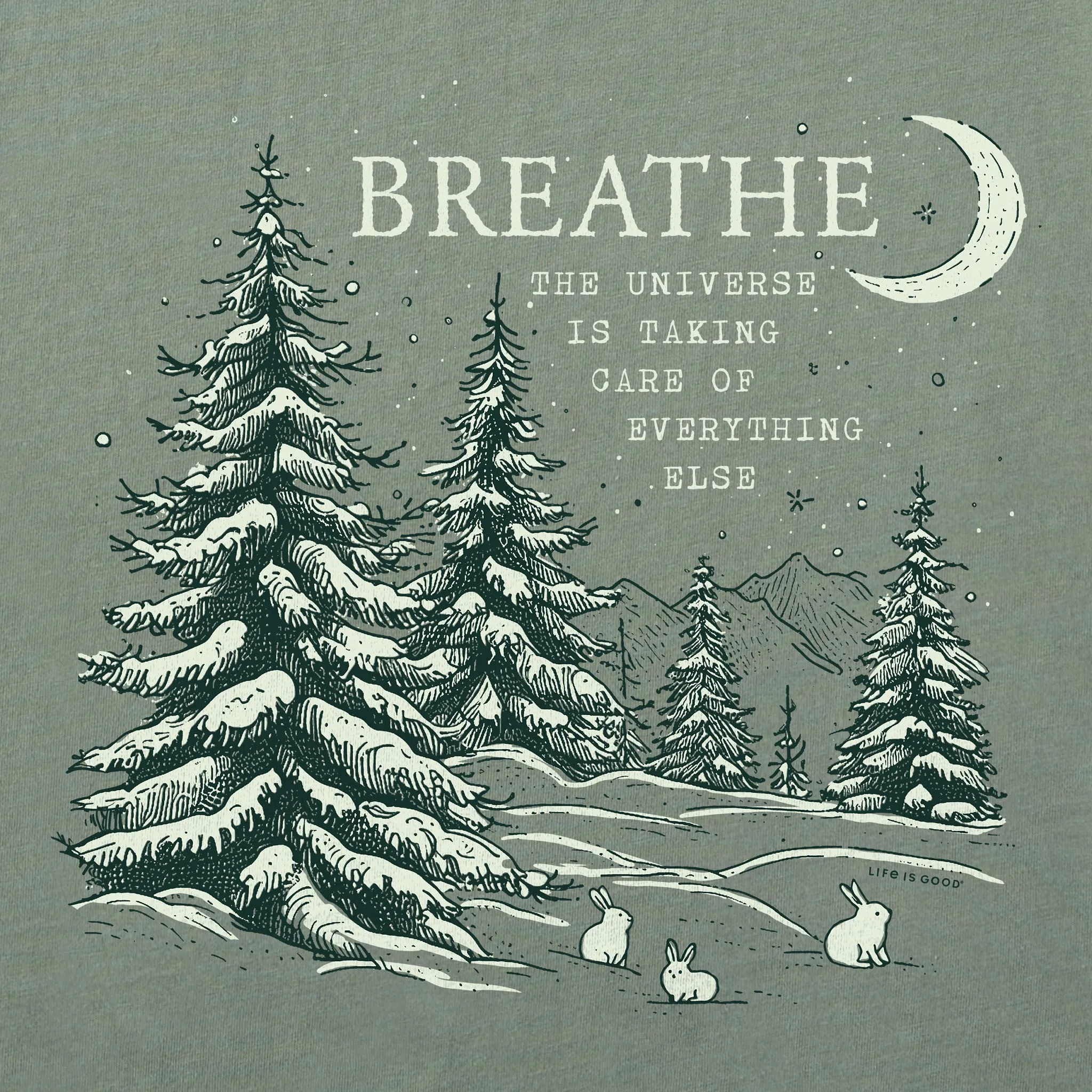 Women's Breathe Universe Pines Long Sleeve Crusher Tee Life is Good