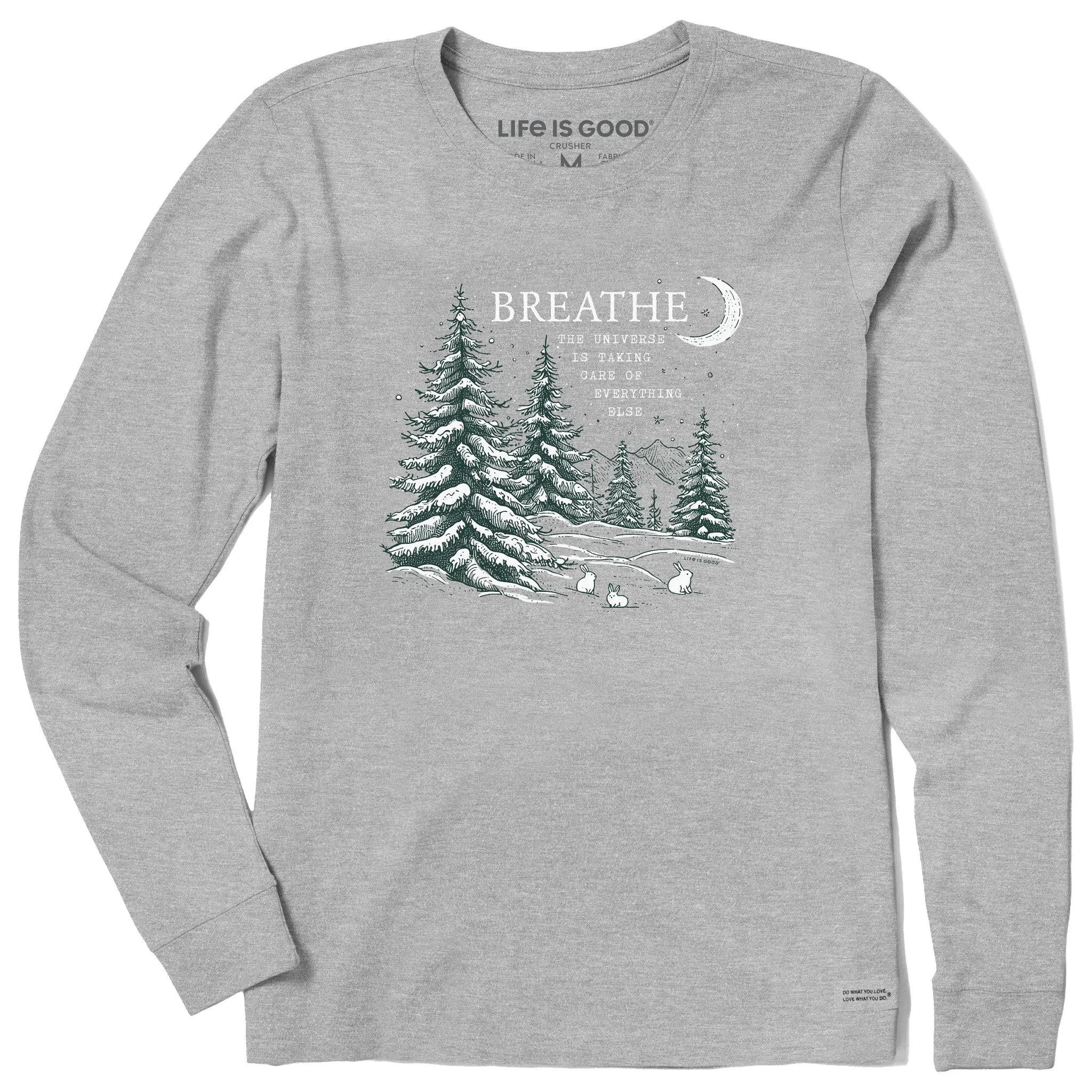 Women's Breathe Universe Pines Long Sleeve Crusher Tee Life is Good