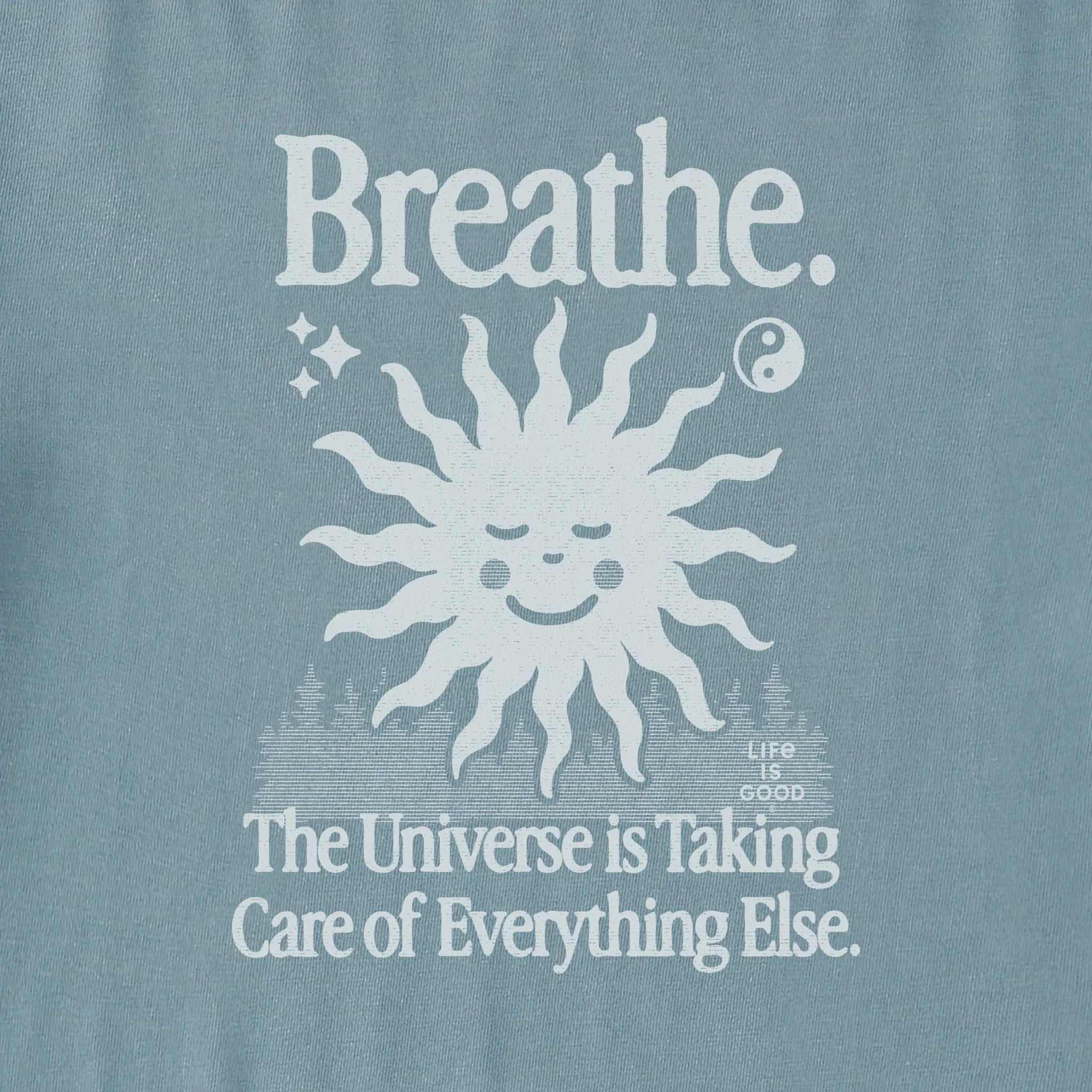 Women's Breathe Universe Sun Crusher Boxy Hoodie Life is Good
