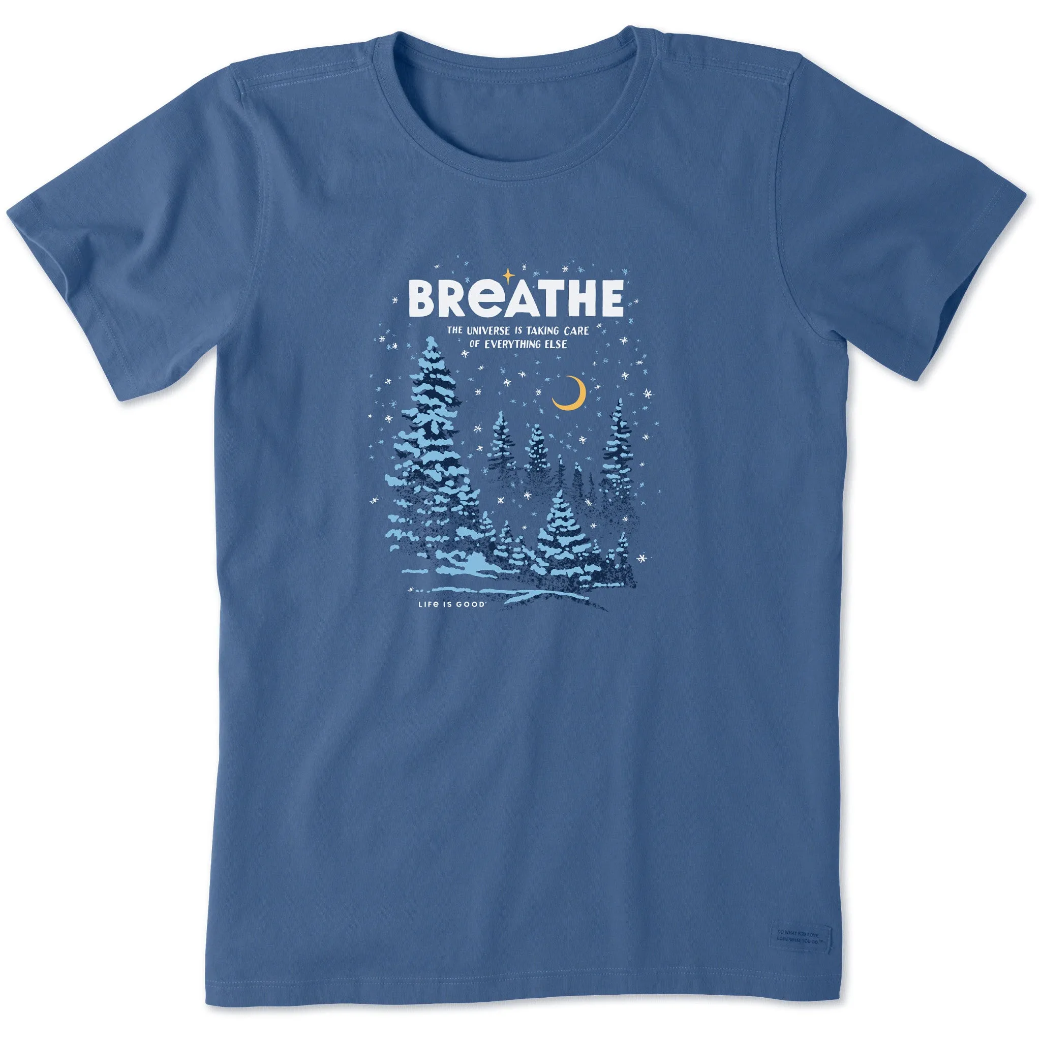 Women's Breathe Universe Winter Short Sleeve Crusher Tee Life is Good