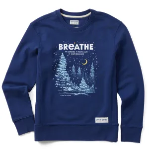 Women's Breathe Universe Winter Simply True Crew Life is Good
