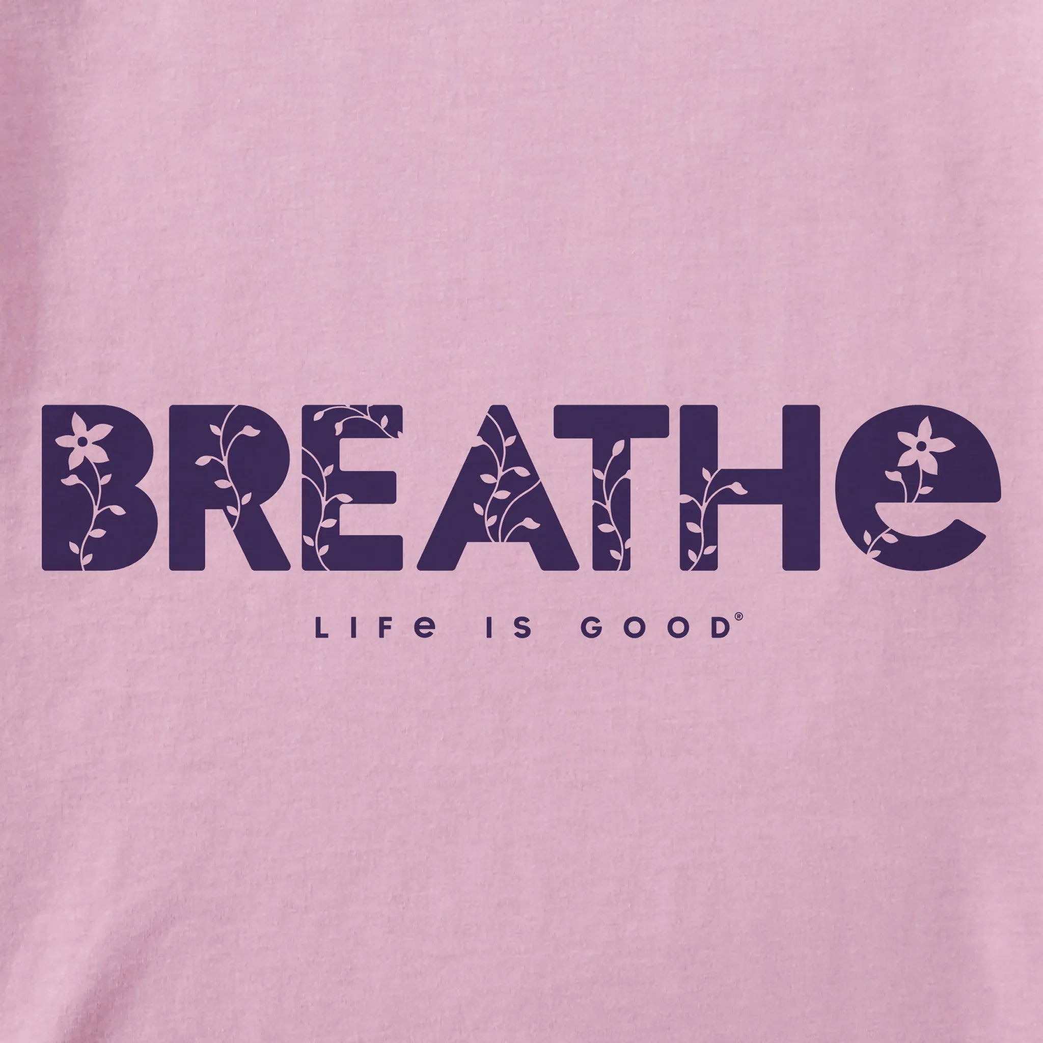 Women's Breathe Vines Short Sleeve Vee Life is Good