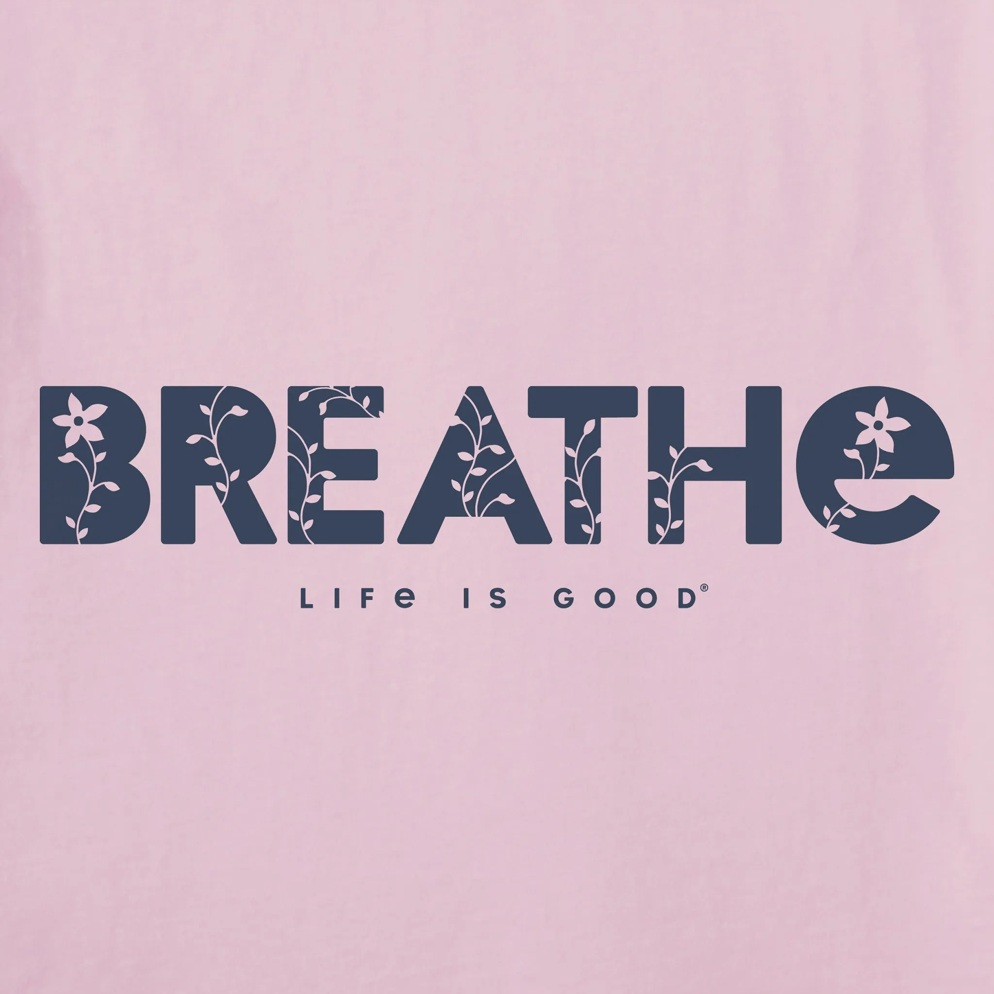Women's Breathe Vines Short Sleeve Vee Life is Good