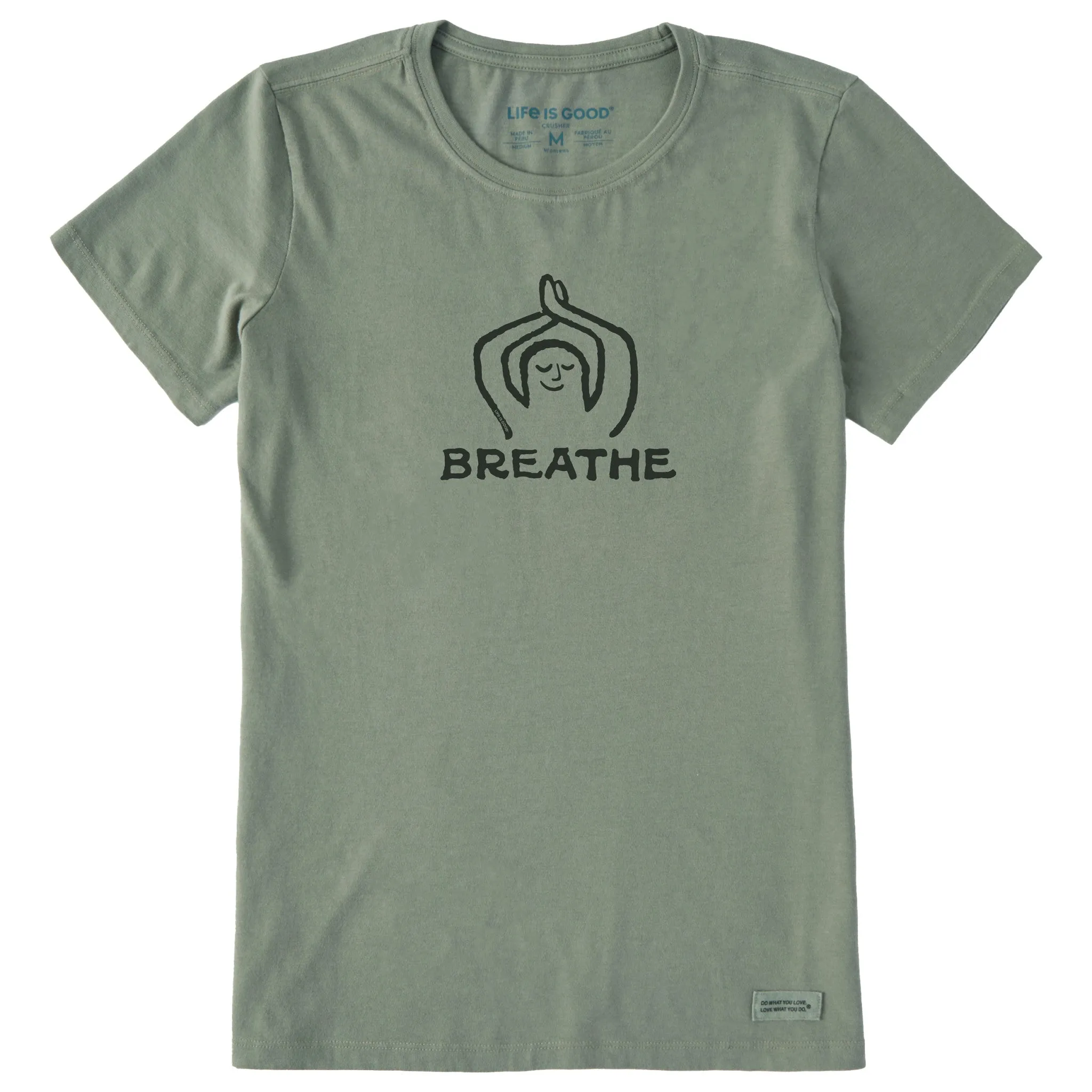 Women's Breathe Yogi Short Sleeve Crusher Tee Life is Good
