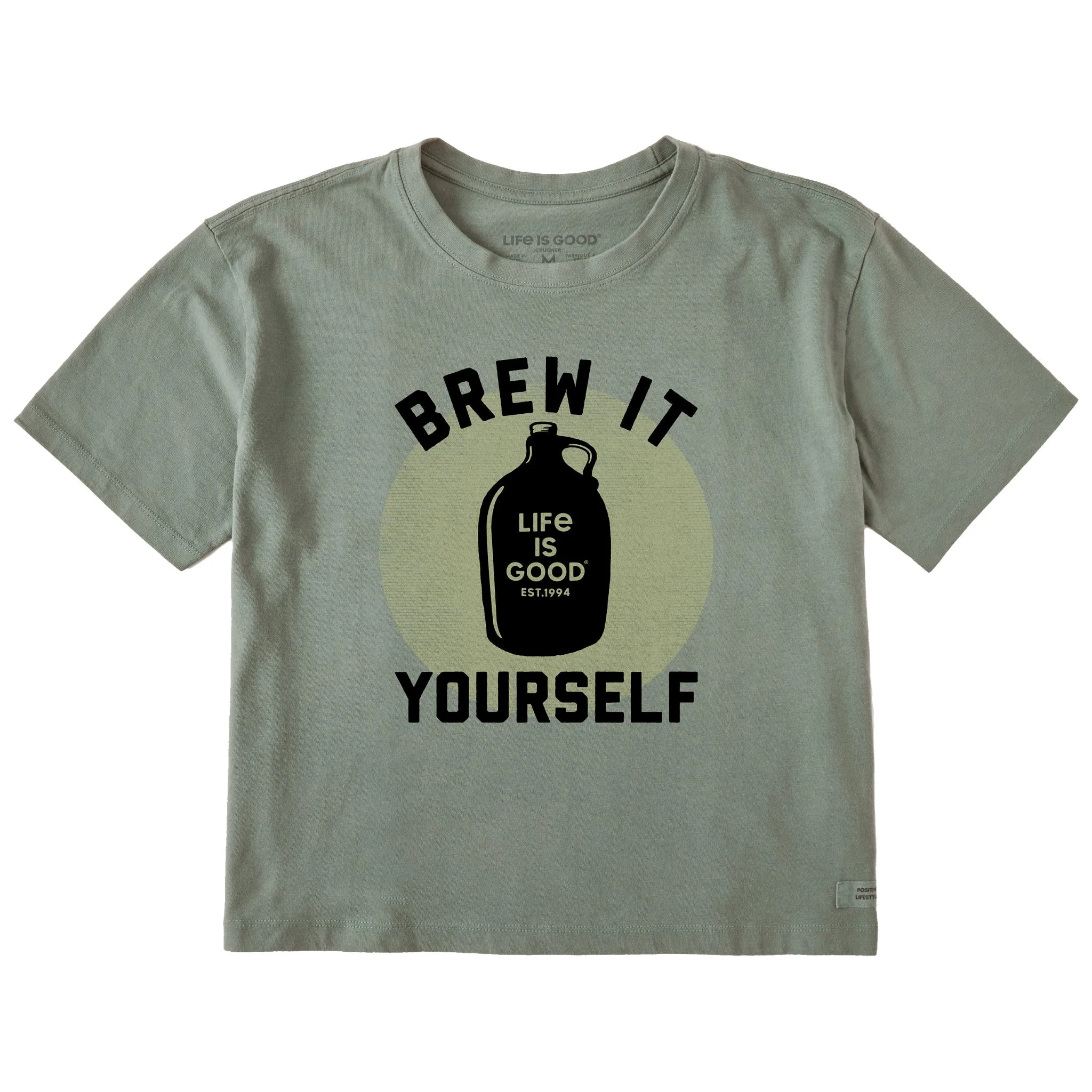 Women's Brew It Yourself Short Sleeve Crusher Boxy Tee Life is Good