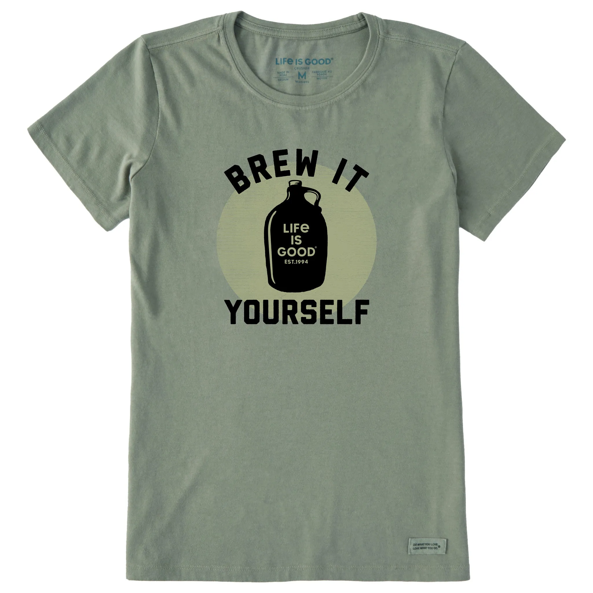 Women's Brew It Yourself Short Sleeve Crusher Tee Life is Good