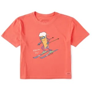 Women's Brewski Short Sleeve Crusher Boxy Tee Life is Good