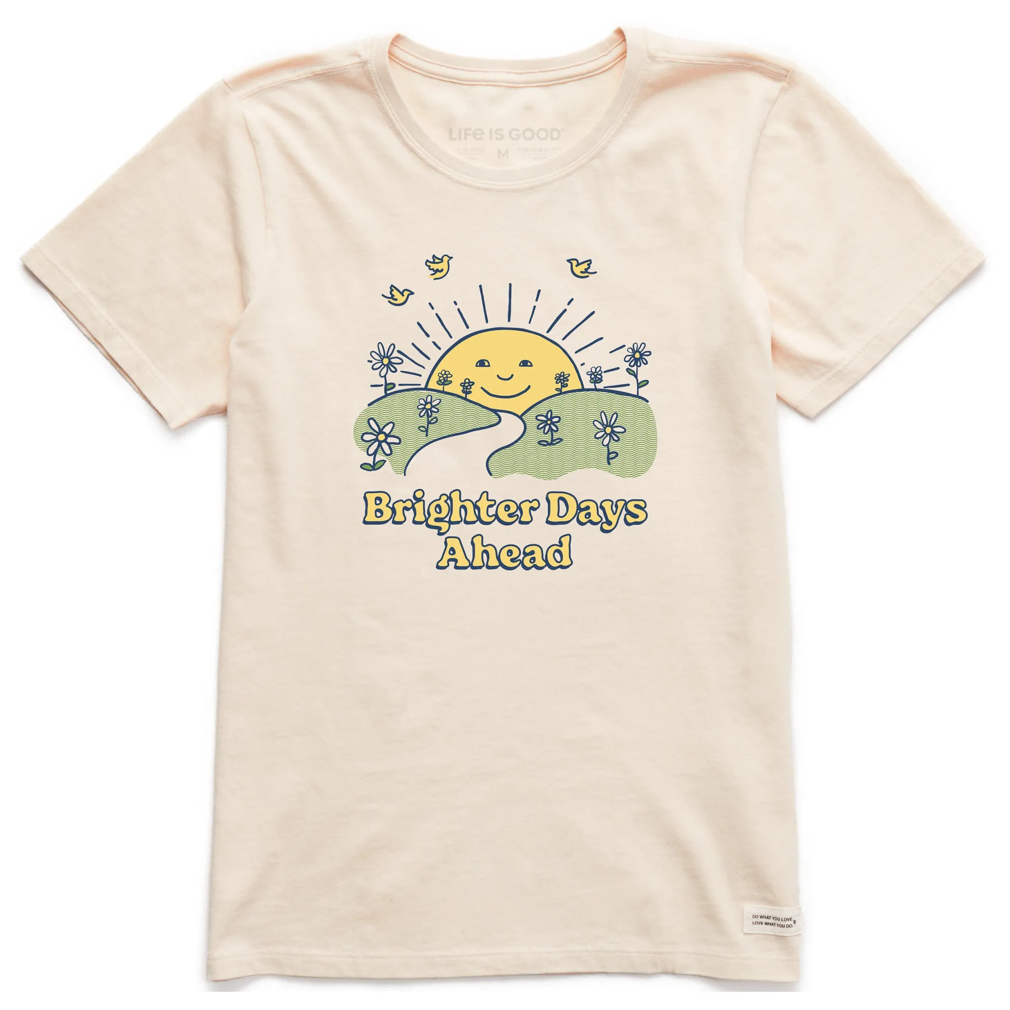Women's Brighter Days Ahead Sun Short Sleeve Crusher Tee Life is Good