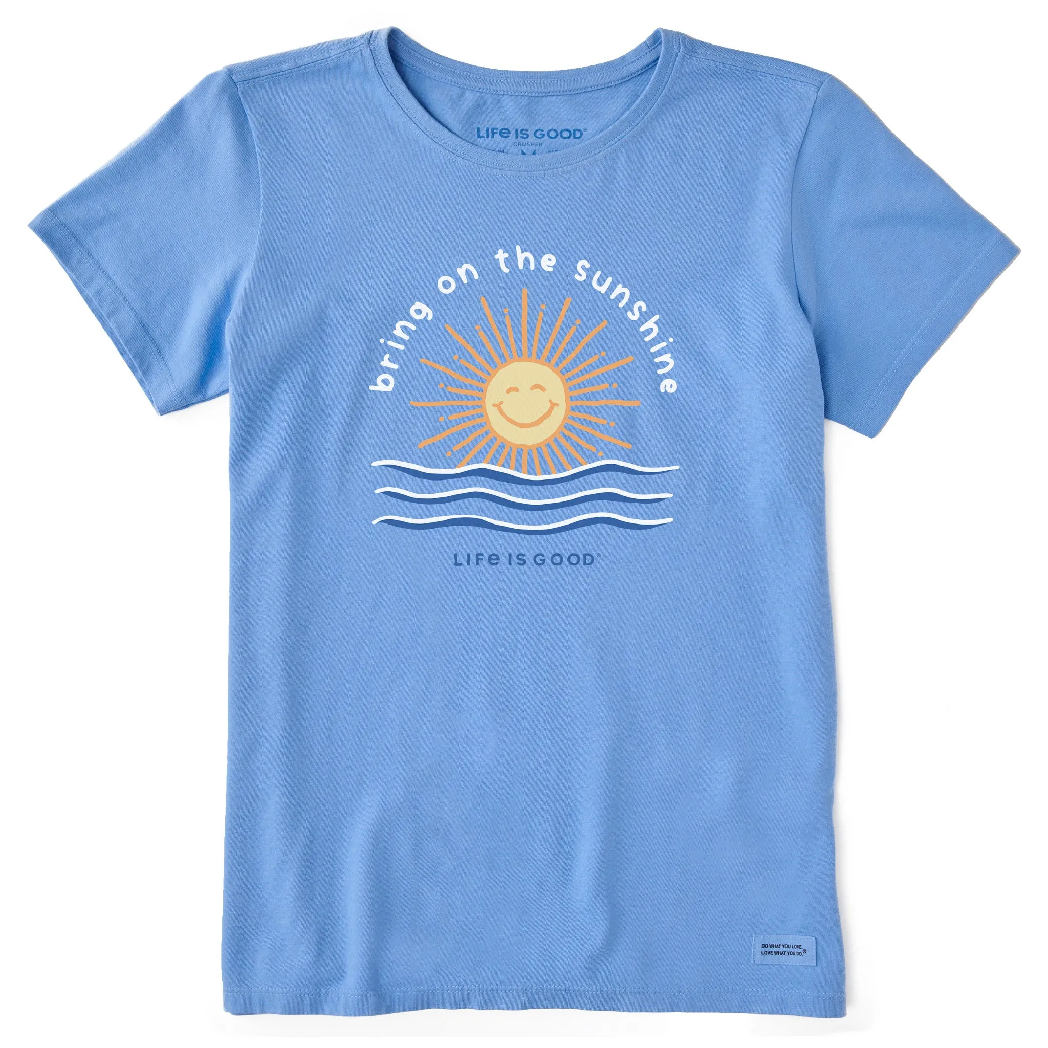Women's Bring on the Sunshine Smile Sun Short Sleeve Crusher Tee Life is Good