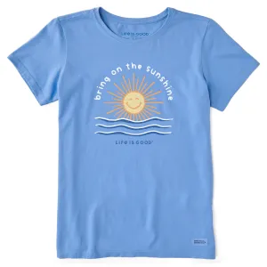 Women's Bring on the Sunshine Smile Sun Short Sleeve Crusher Tee Life is Good