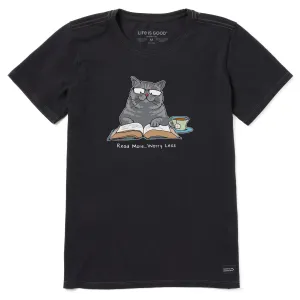 Women's British Shorthair Tabby Read More Short Sleeve Tee Life is Good