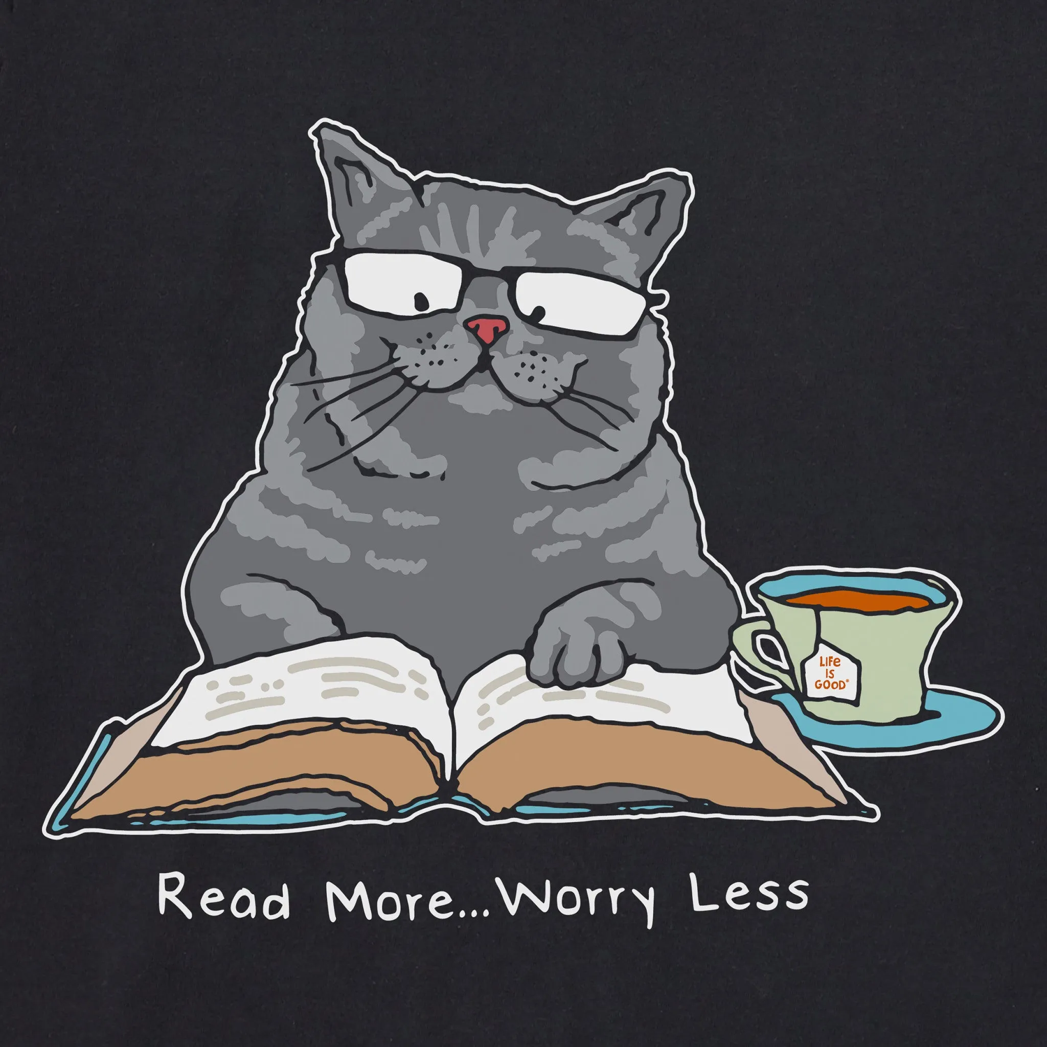 Women's British Shorthair Tabby Read More Short Sleeve Tee Life is Good