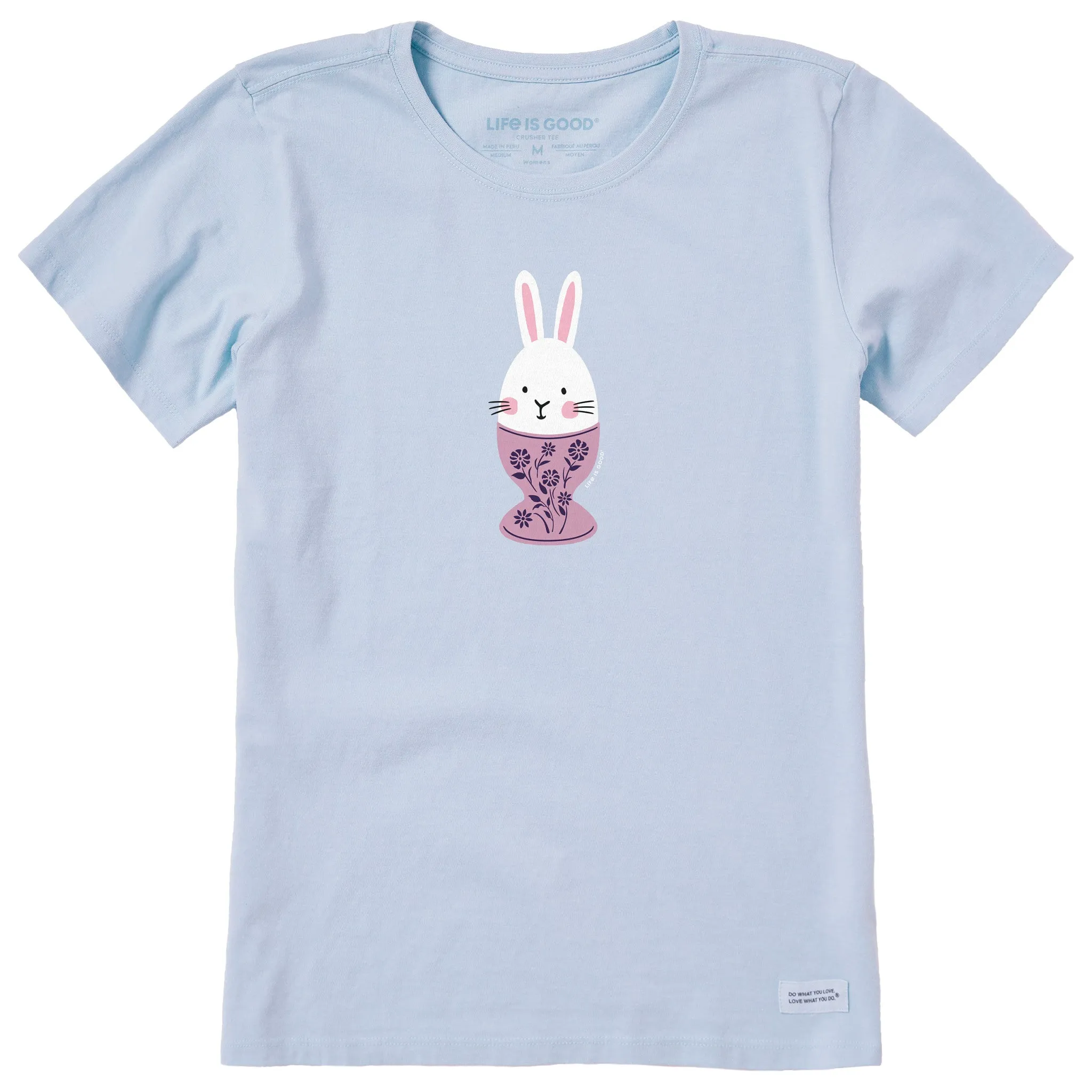 Women's Bunny Egg Cup Short Sleeve Crusher Tee Life is Good