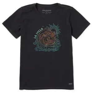 Women's Bus La Jolla Short Sleeve Crusher Tee Life is Good