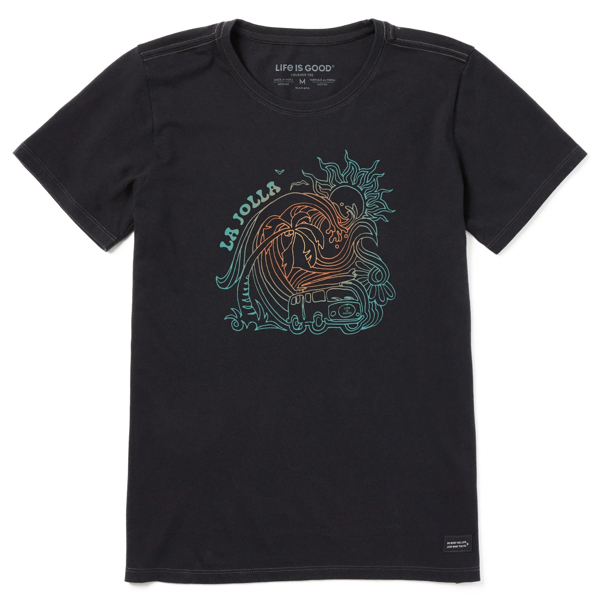 Women's Bus La Jolla Short Sleeve Crusher Tee Life is Good