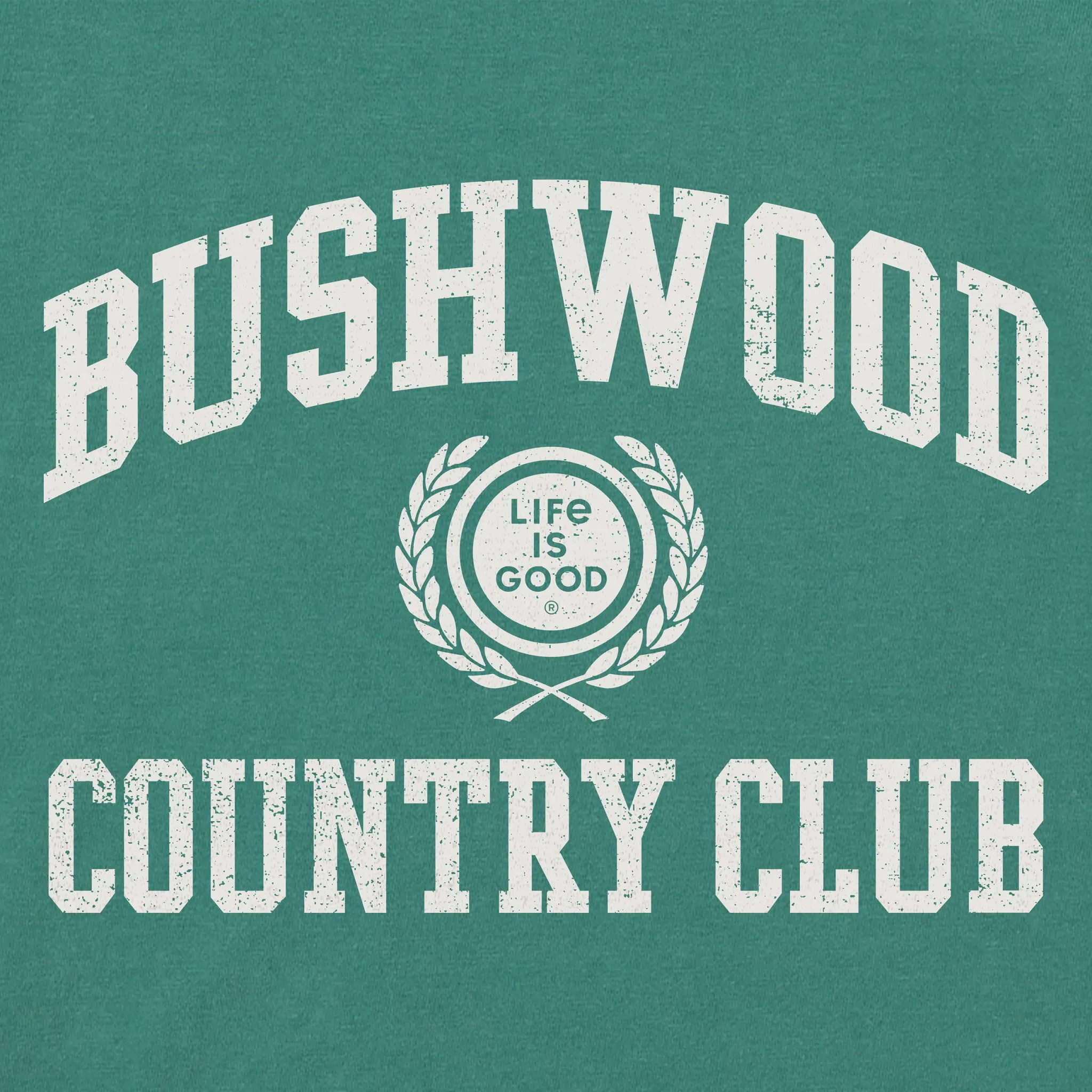 Women's Bushwood Country Club Simply True Fleece Crew LIFE IS GOOD