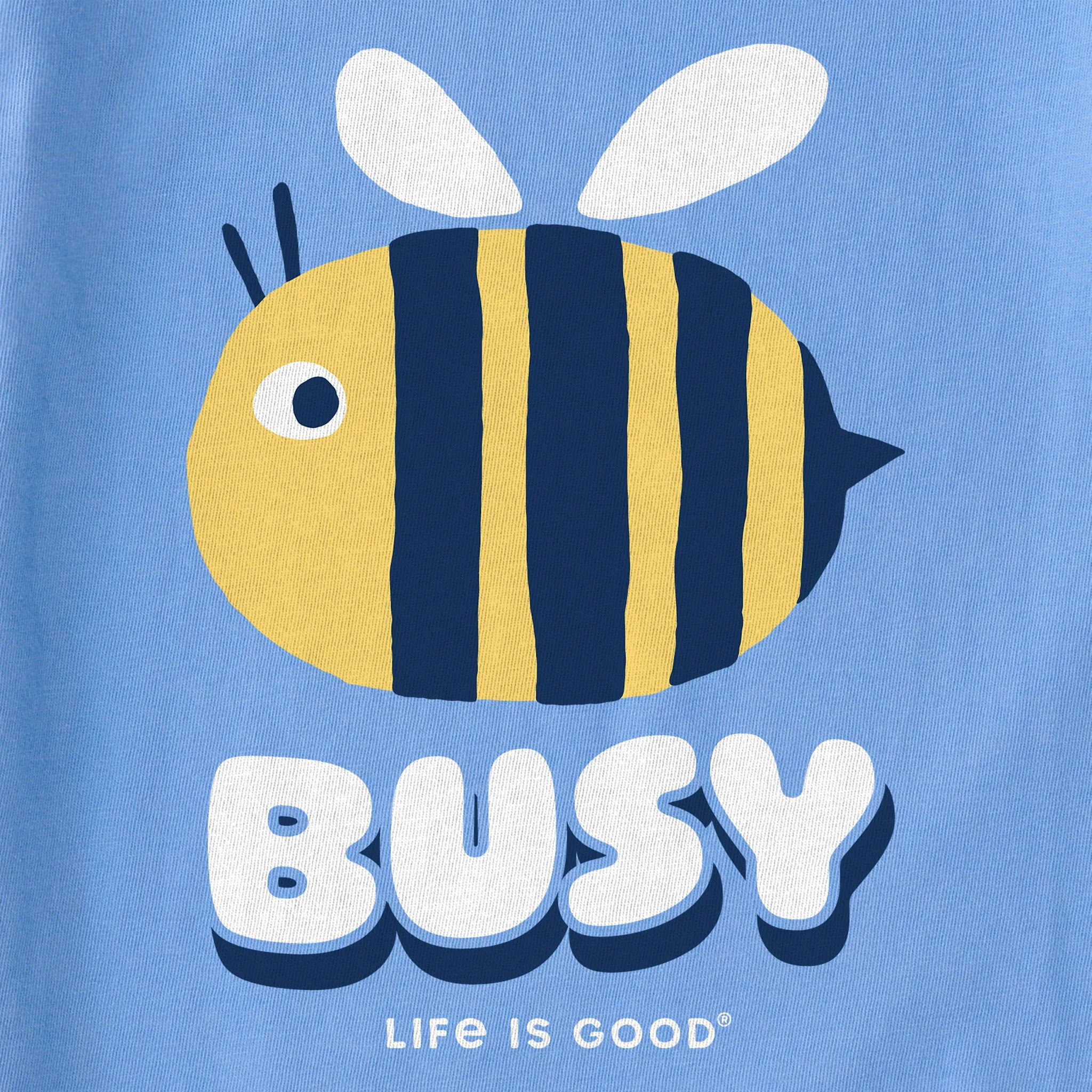 Women's Busy Bee Short Sleeve Crusher Boxy Tee Life is Good