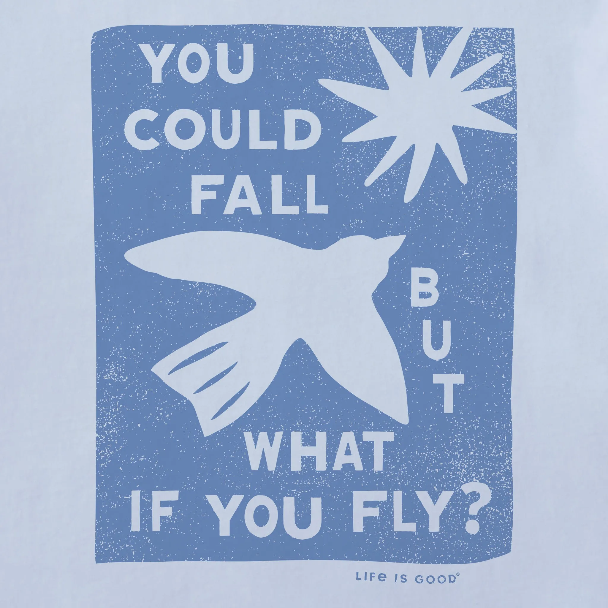 Women's But What if You Fly? Short Sleeve Crusher Boxy Tee Life is Good