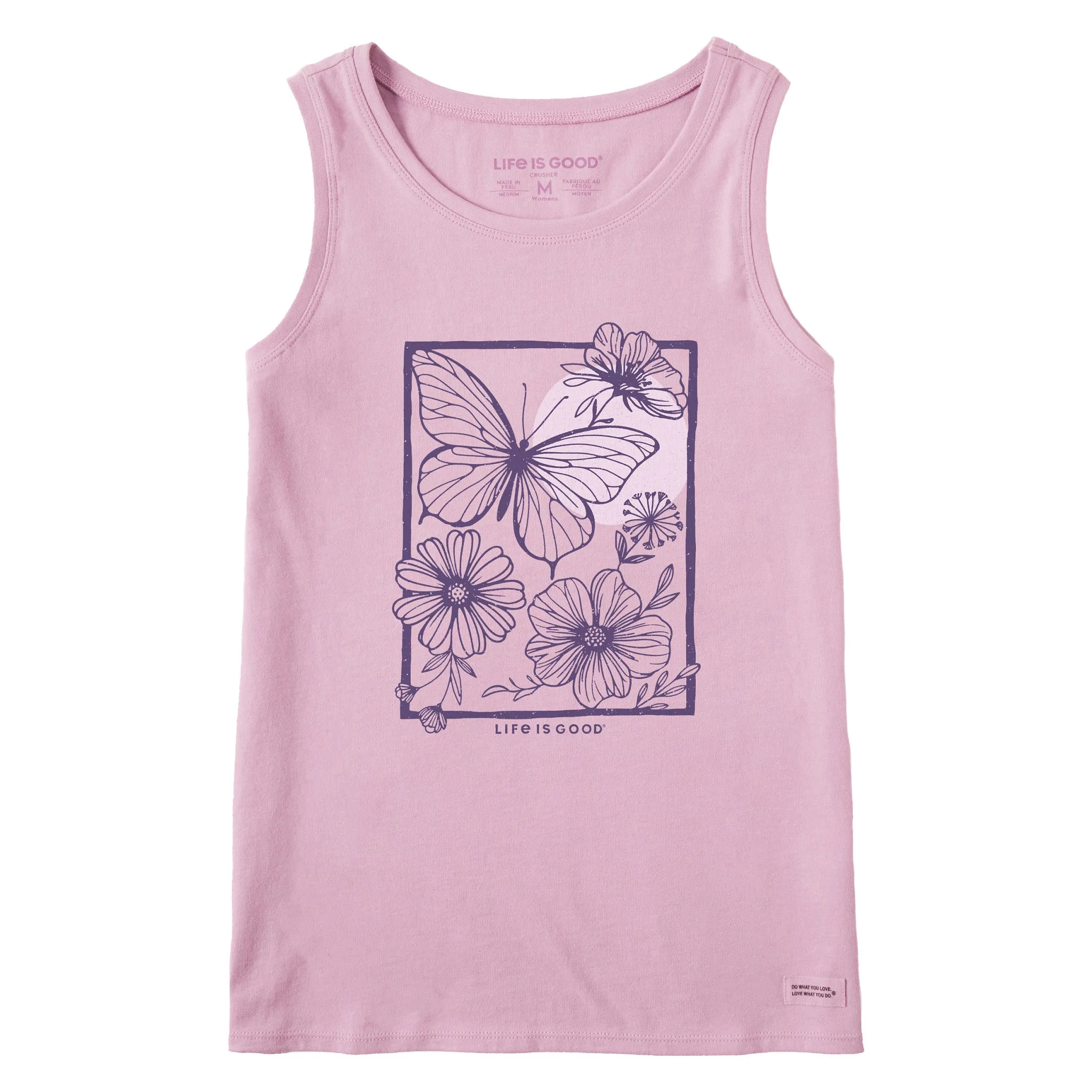 Women's Butterfly Medley Crusher Tank Life is Good