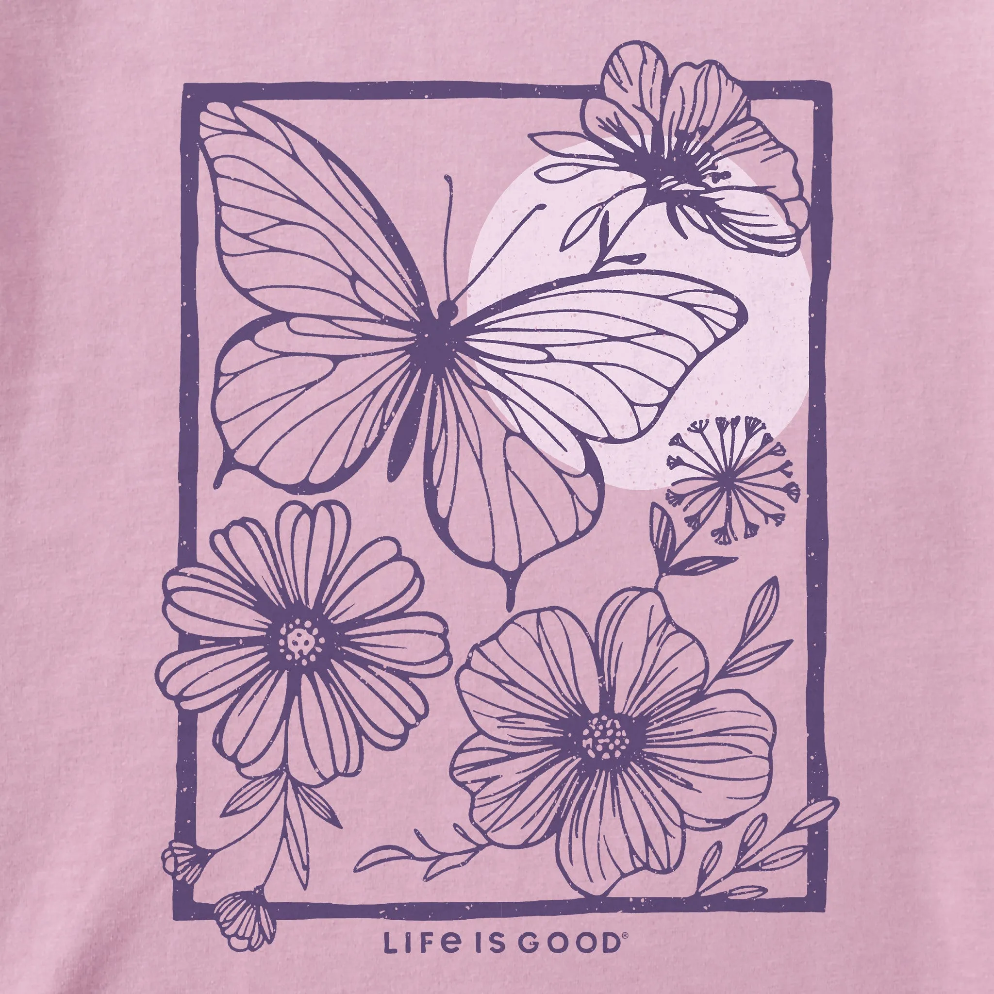 Women's Butterfly Medley Crusher Tank Life is Good