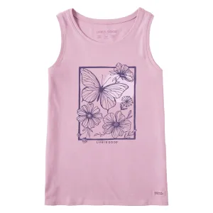 Women's Butterfly Medley Crusher Tank Life is Good