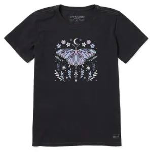 Women's Butterfly Wildflowers Short Sleeve Tee Life is Good