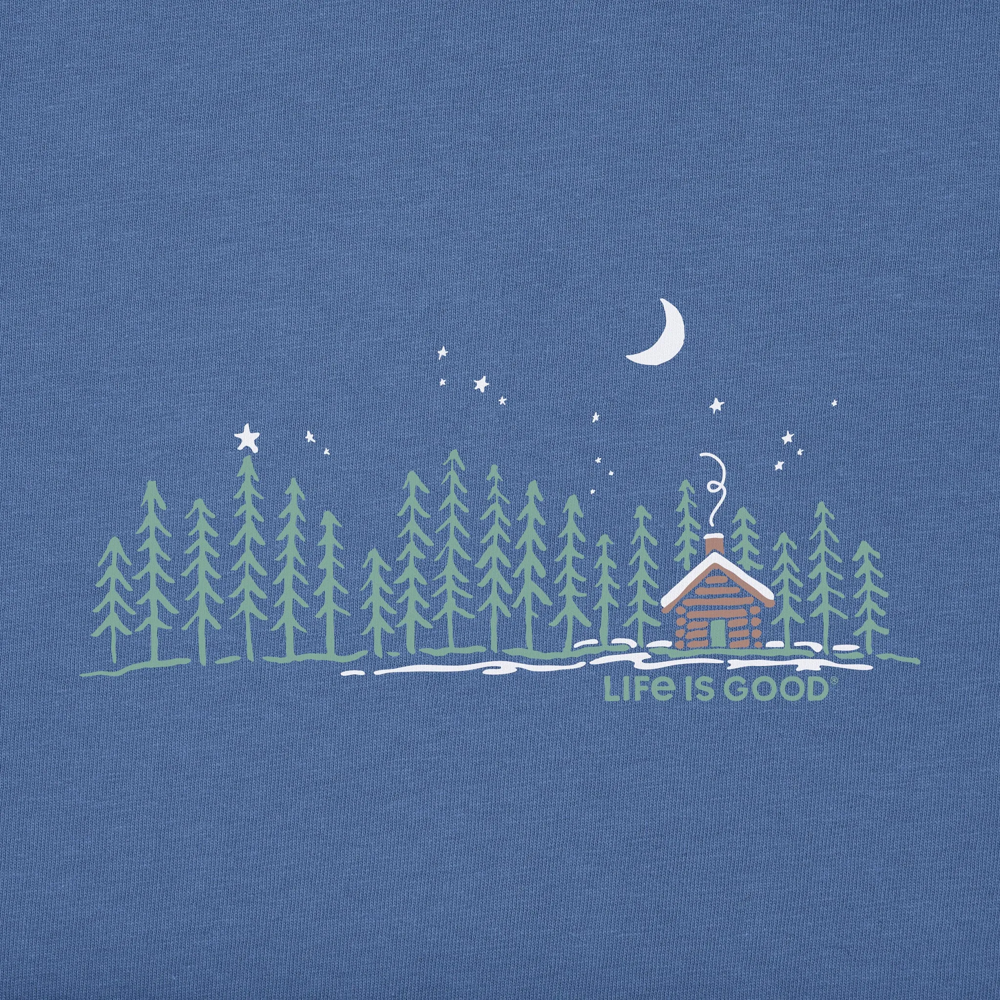 Women's Cabin Landscape Long Sleeve Crusher Tee Life is Good