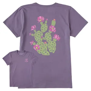Women's Cactus Flowers Short Sleeve Crusher Tee Life is Good