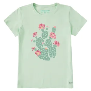 Women's Cactus Flowers Short Sleeve Crusher Tee Life is Good