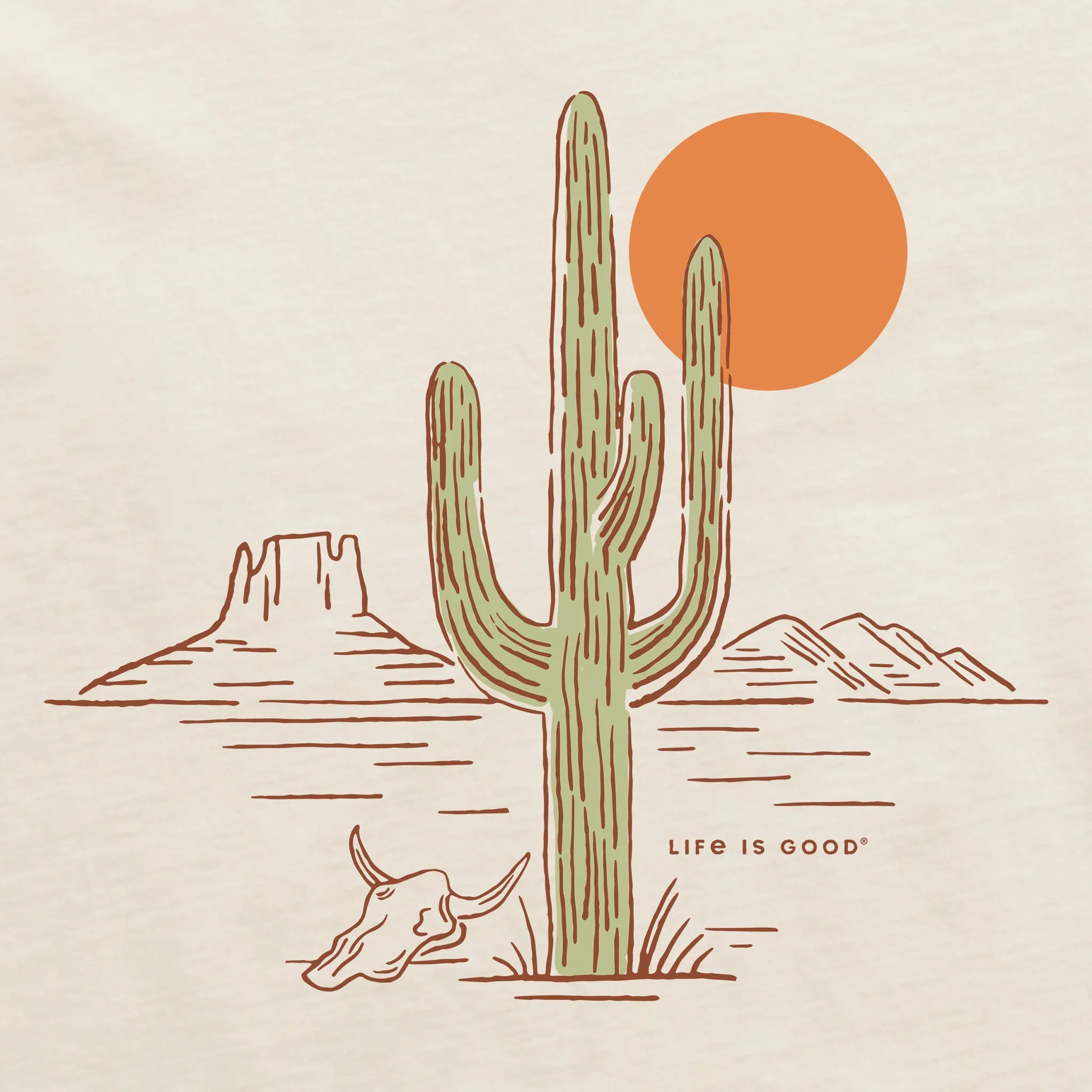 Women's Cactus Short Sleeve Crusher Boxy Tee Life is Good