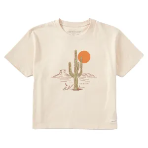 Women's Cactus Short Sleeve Crusher Boxy Tee Life is Good