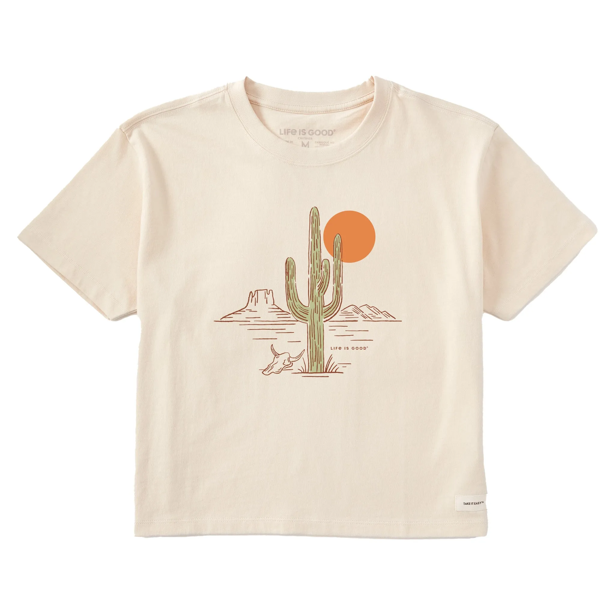 Women's Cactus Short Sleeve Crusher Boxy Tee Life is Good