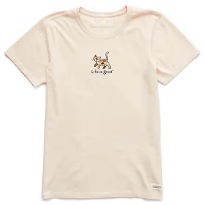 Women's Calico Al Mini Short Sleeve Crusher Tee Life is Good
