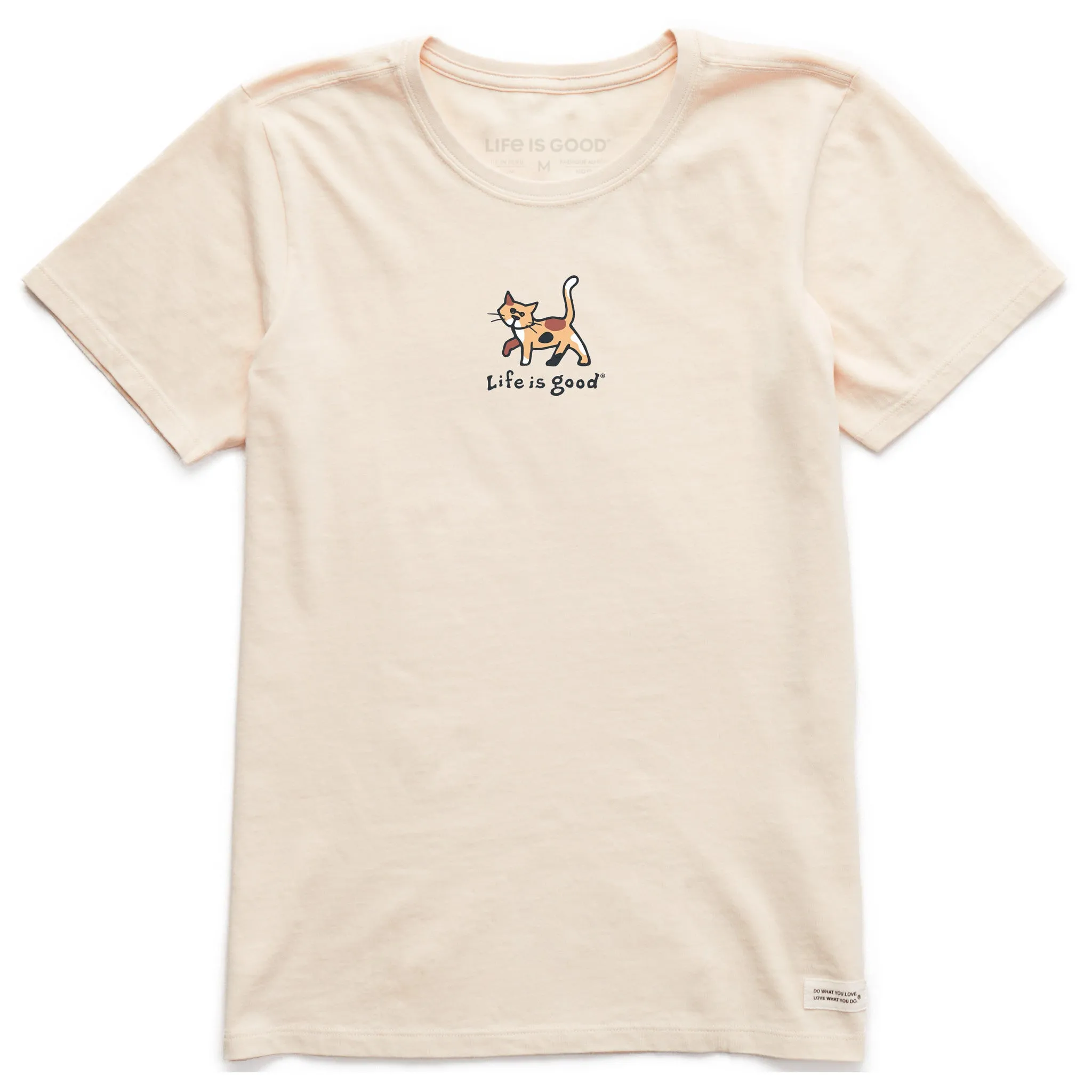 Women's Calico Al Mini Short Sleeve Crusher Tee Life is Good