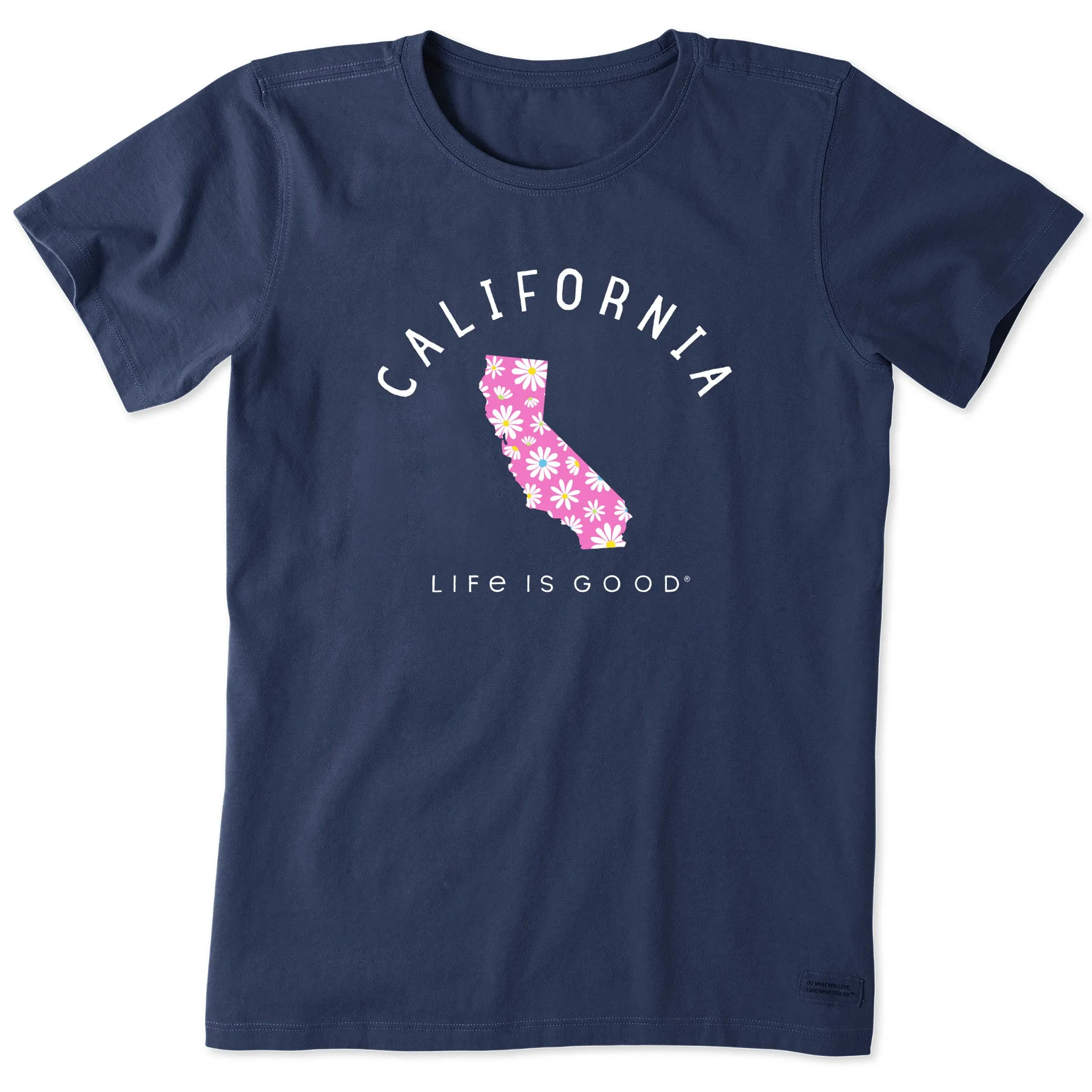 Women's California Daisies Short Sleeve Crusher Tee Life is Good