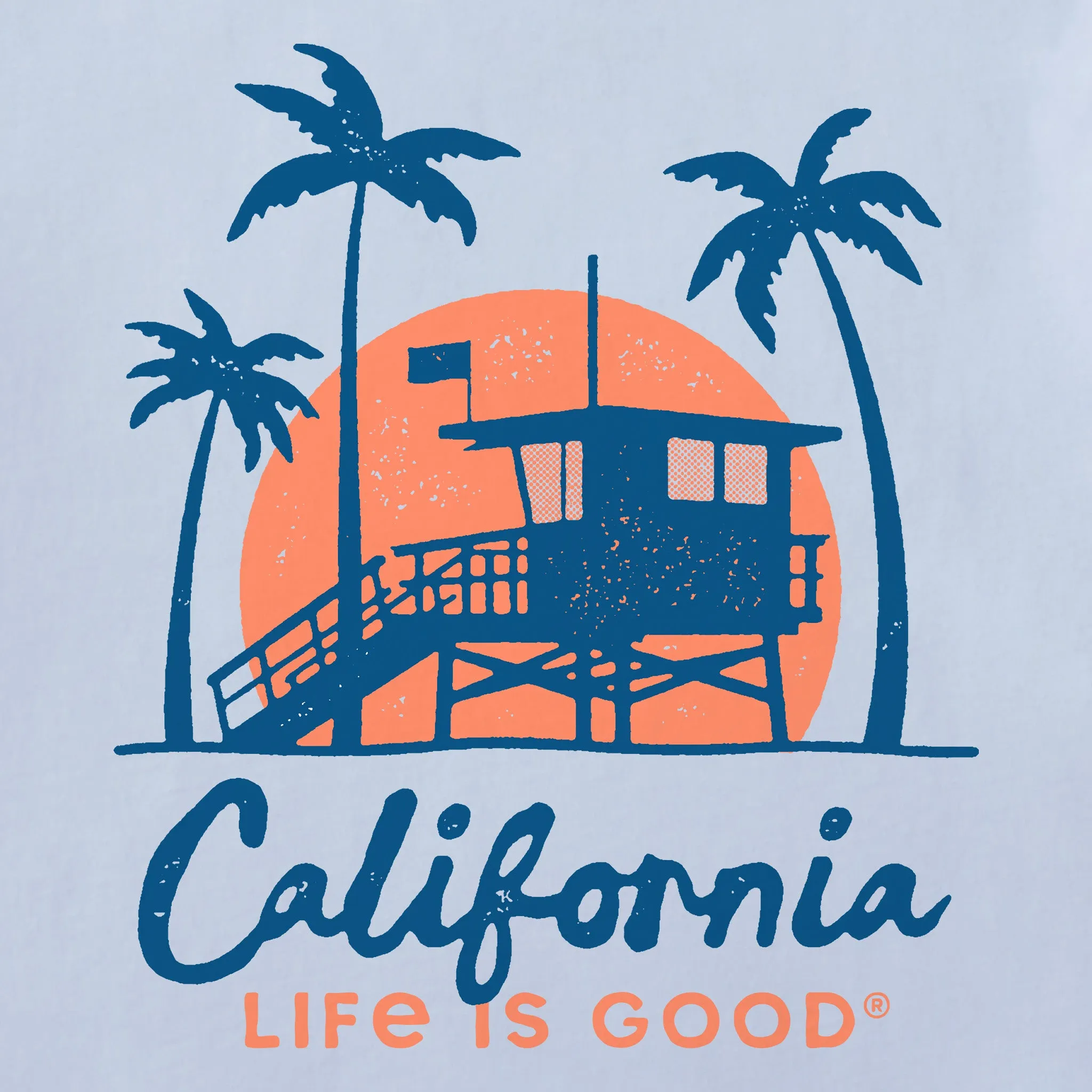 Women's California Lifeguard Station Short Sleeve Crusher Tee Life is Good
