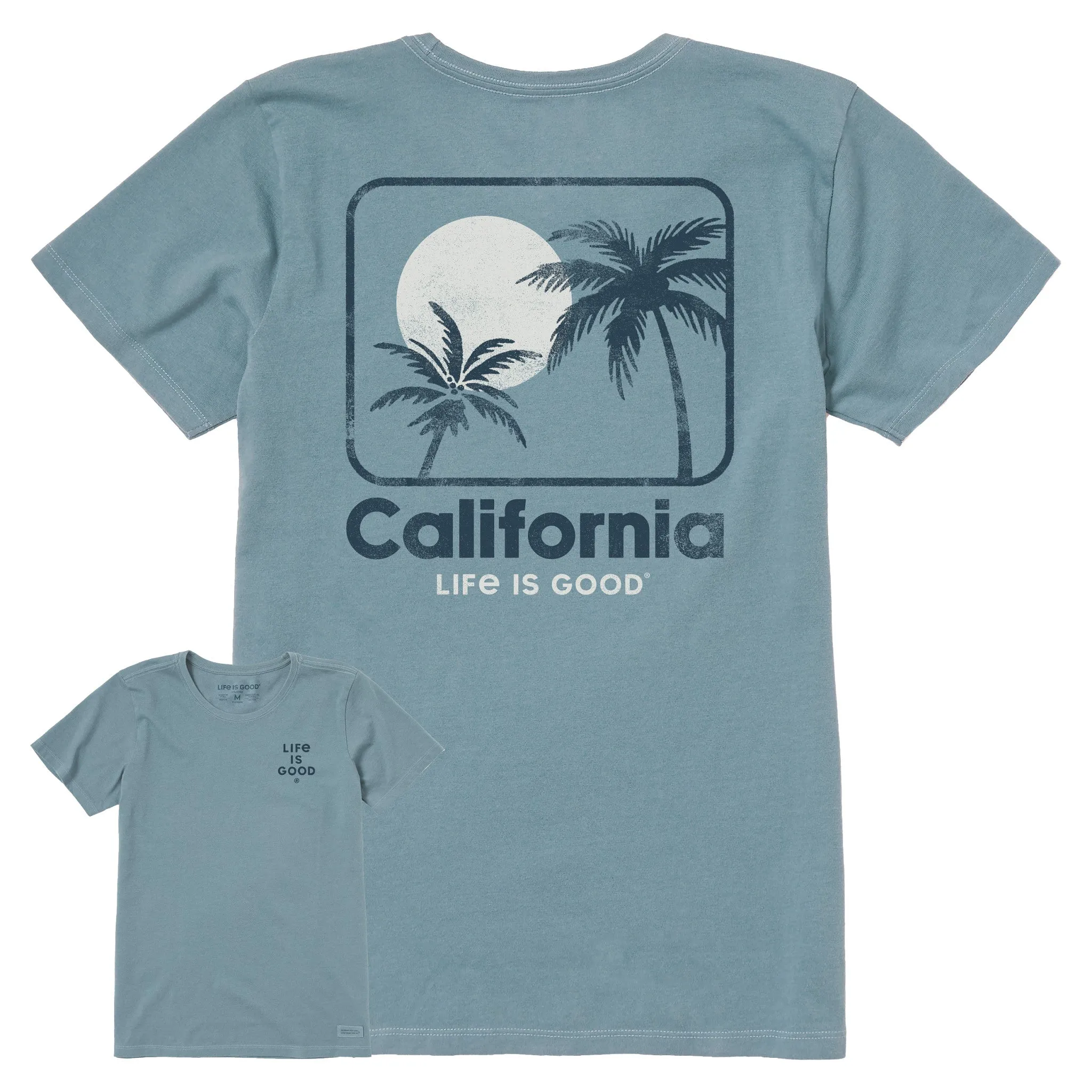 Women's California Palm Sunset Short Sleeve Crusher Tee Life is Good
