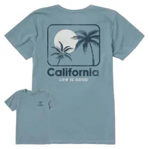 Women's California Palm Sunset Short Sleeve Crusher Tee Life is Good