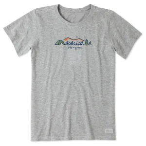 Women's Camp Horizon Short Sleeve Crusher Tee Life is Good